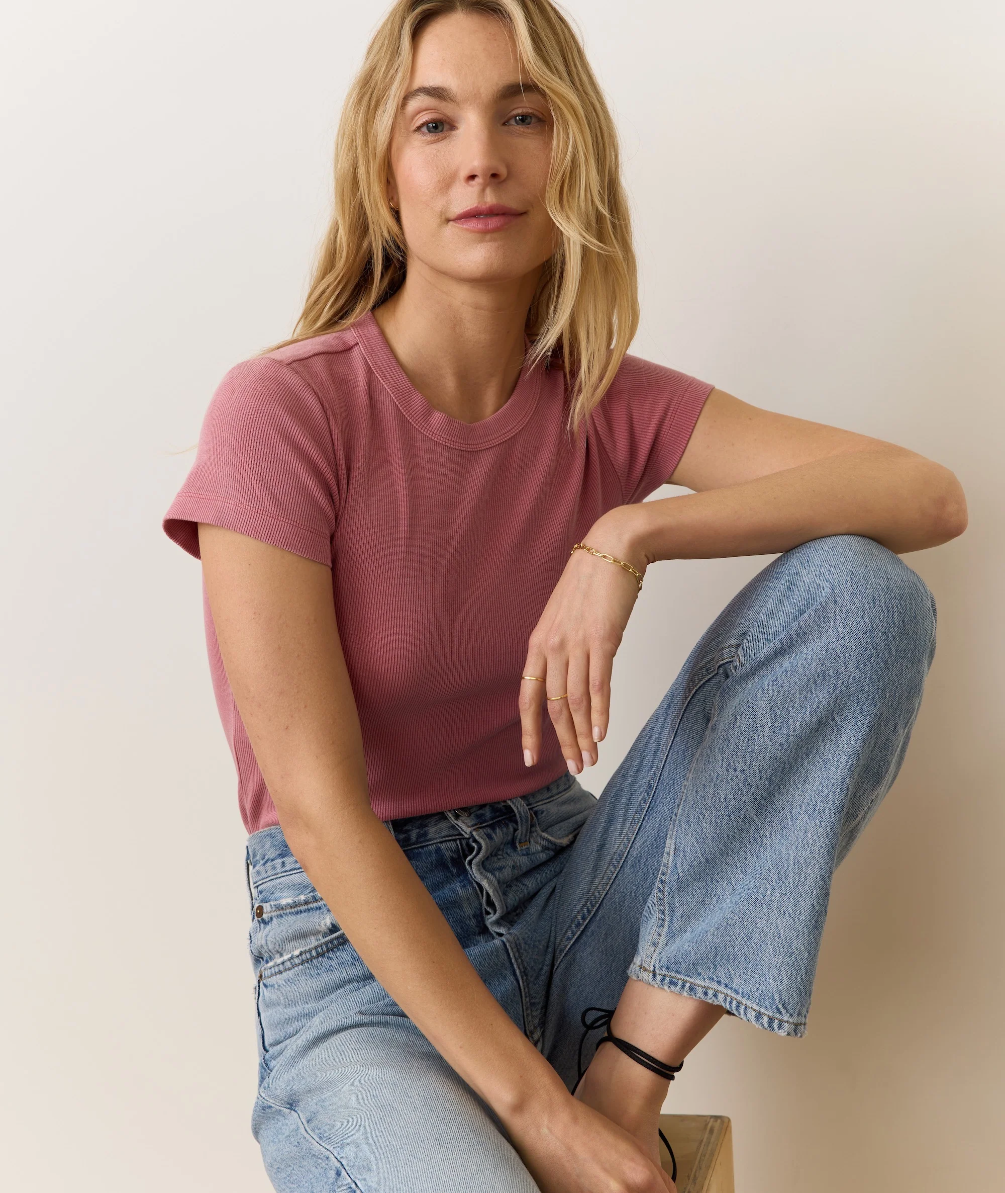 Lexi Rib Sun-In Crew Tee - Image 4