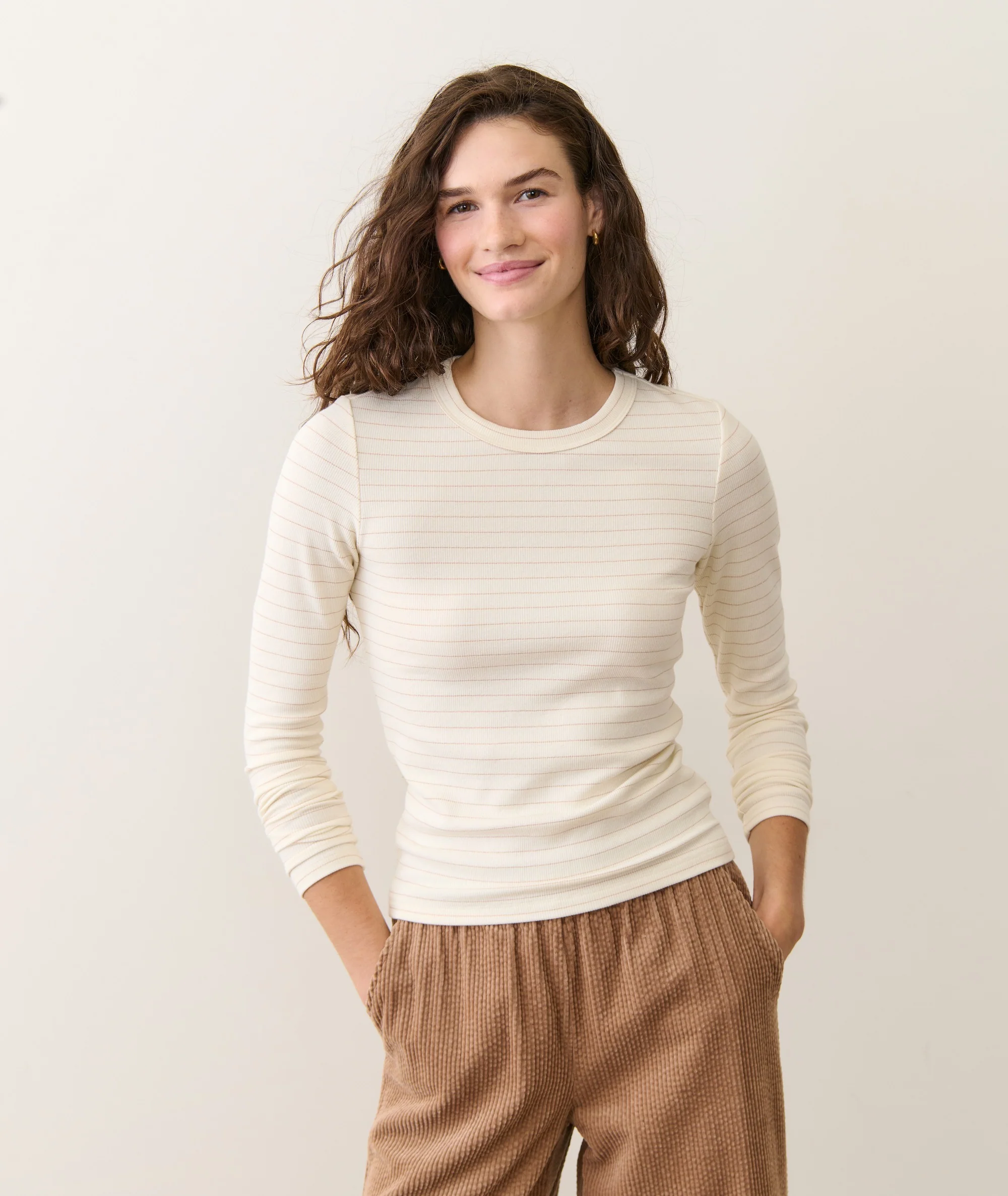 Lexi Rib Sun-In Longsleeve Crew Tee - Image 3