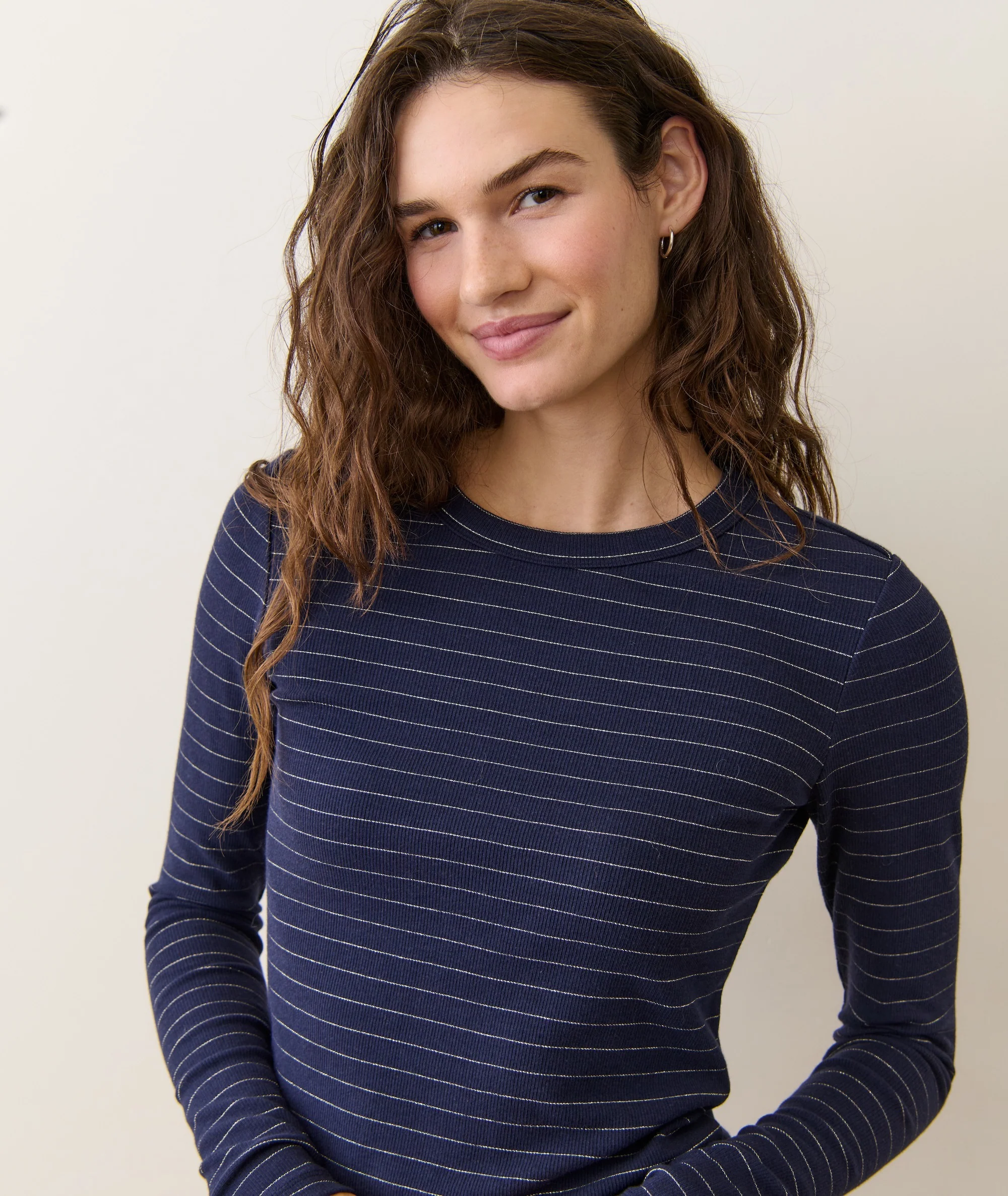 Lexi Rib Sun-In Longsleeve Crew Tee - Image 4