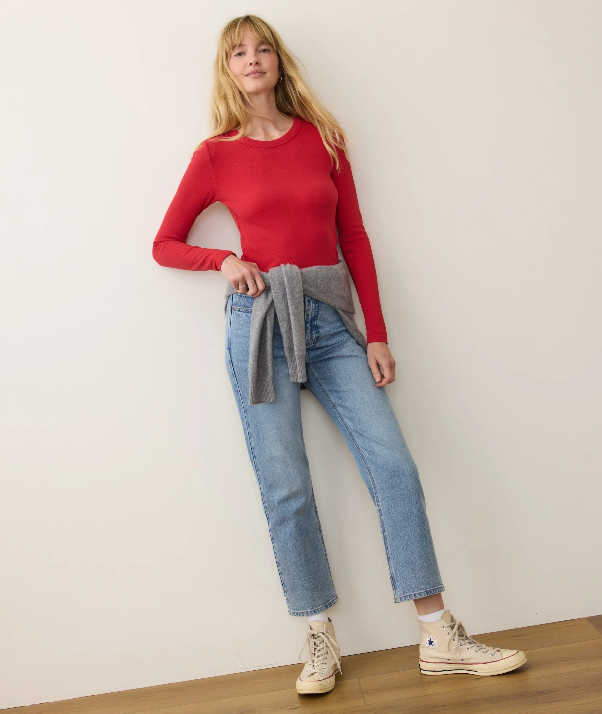 Lexi Rib Sun-In Longsleeve Crew Tee - Image 4