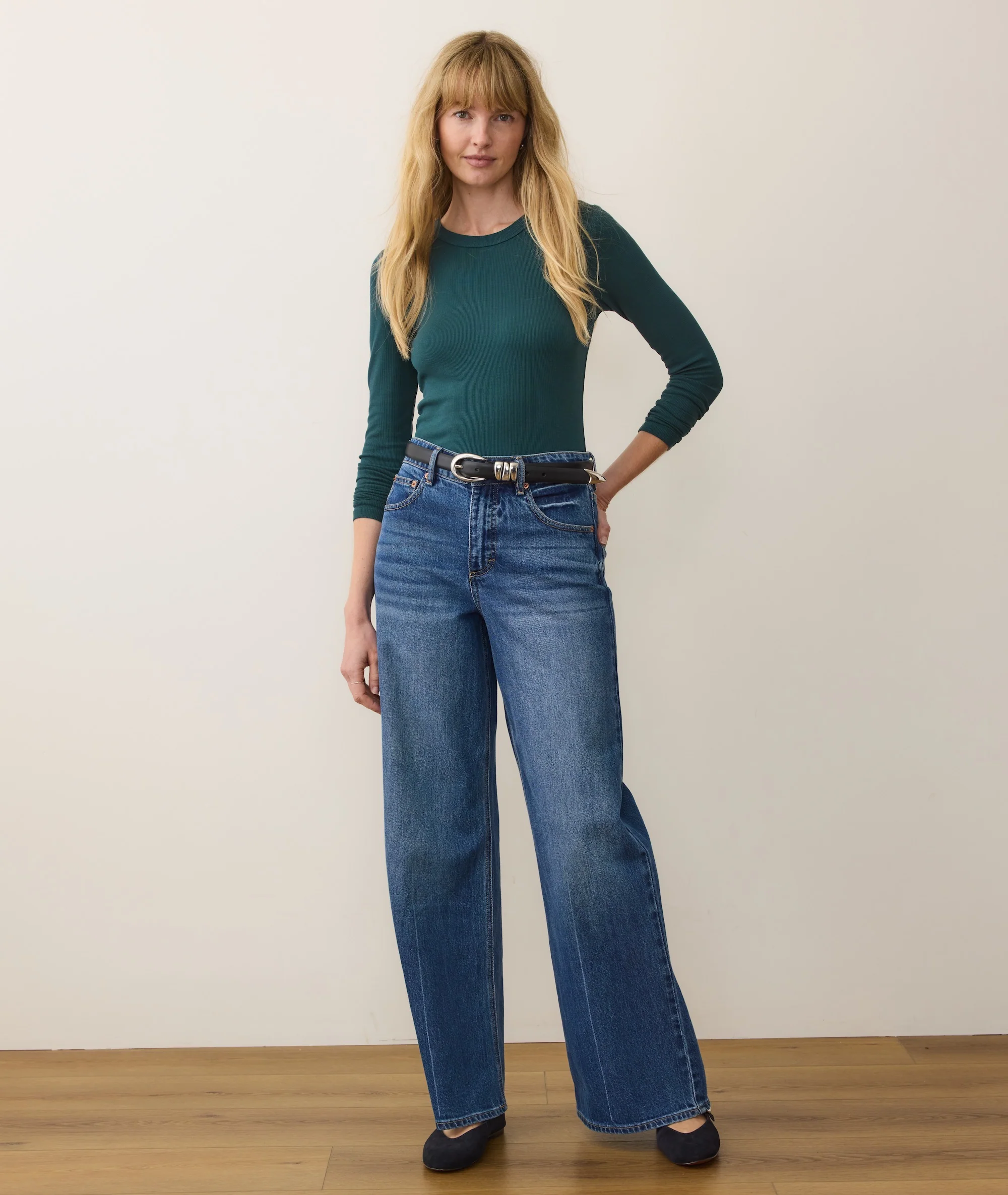 Lexi Rib Sun-In Longsleeve Crew Tee - Image 4