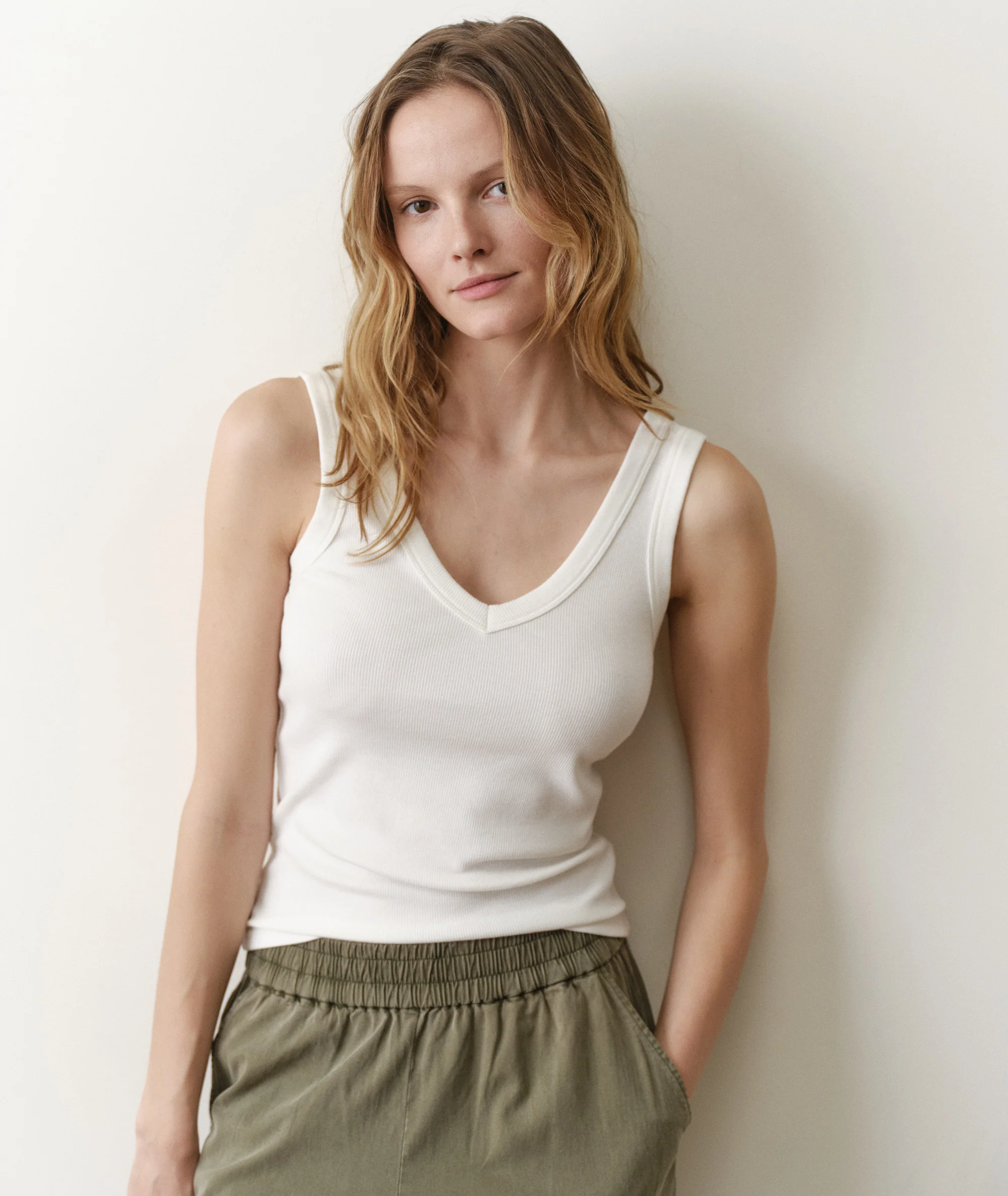 Lexi Rib V-Neck Tank - Image 3