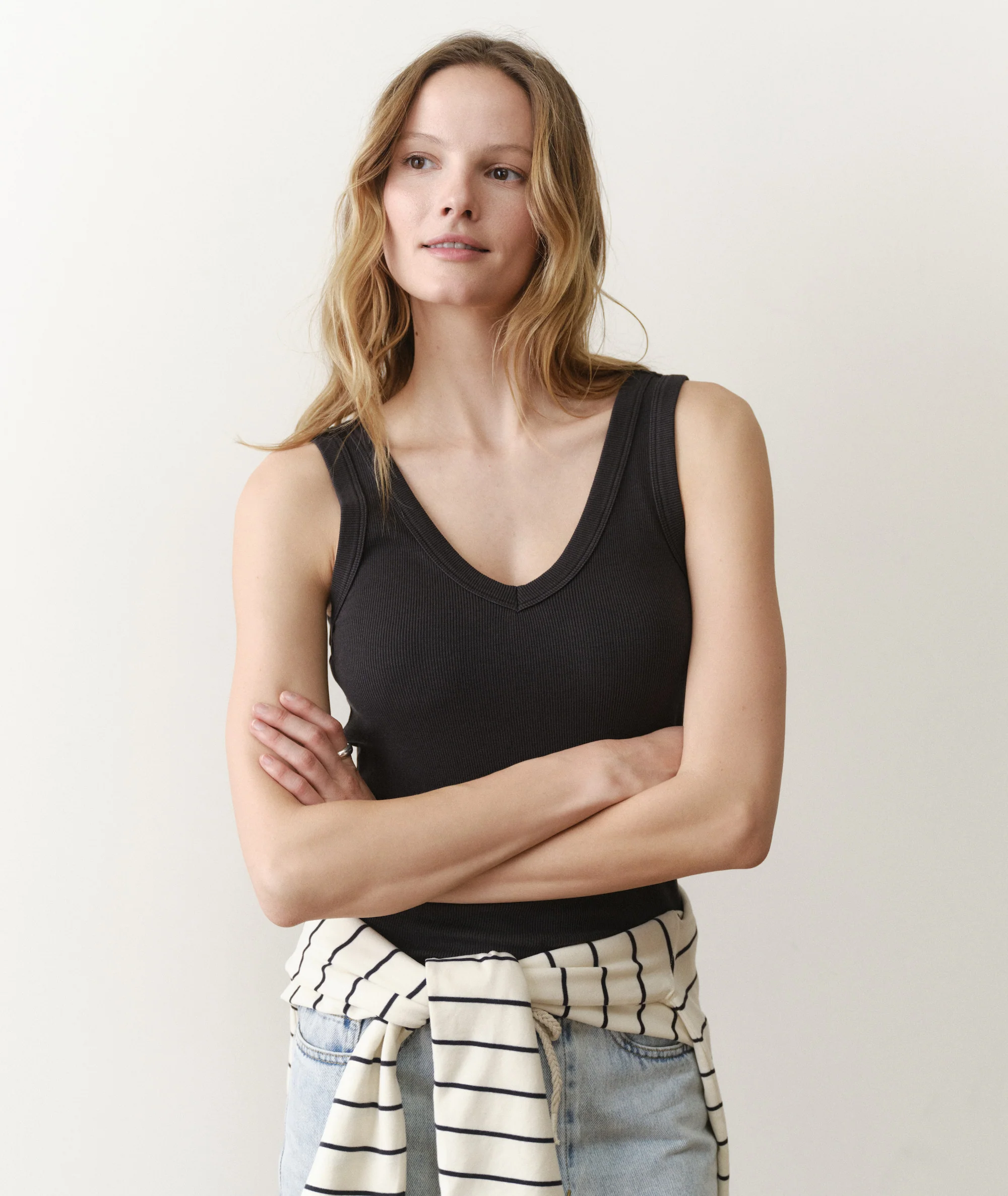 Lexi Rib V-Neck Tank - Image 2
