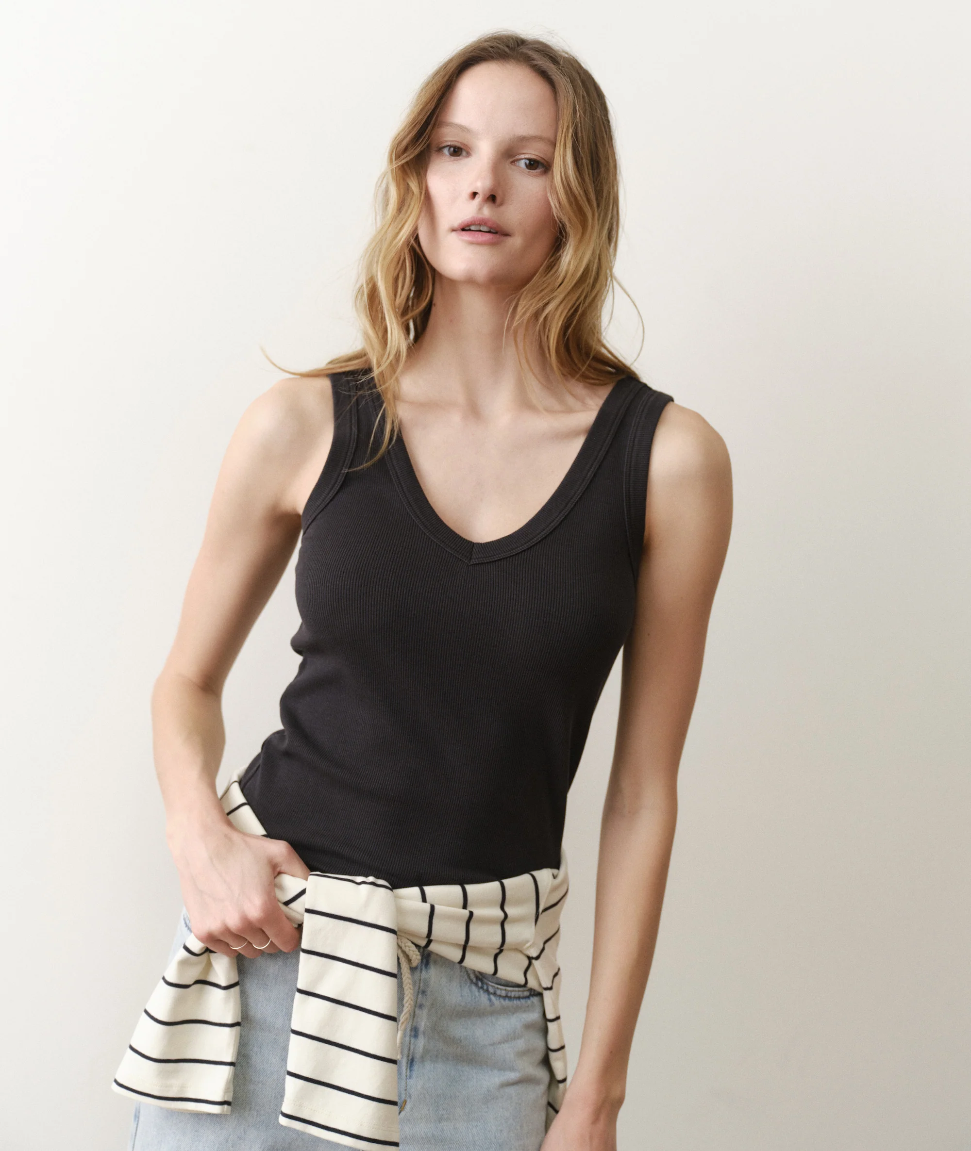 Lexi Rib V-Neck Tank - Image 3
