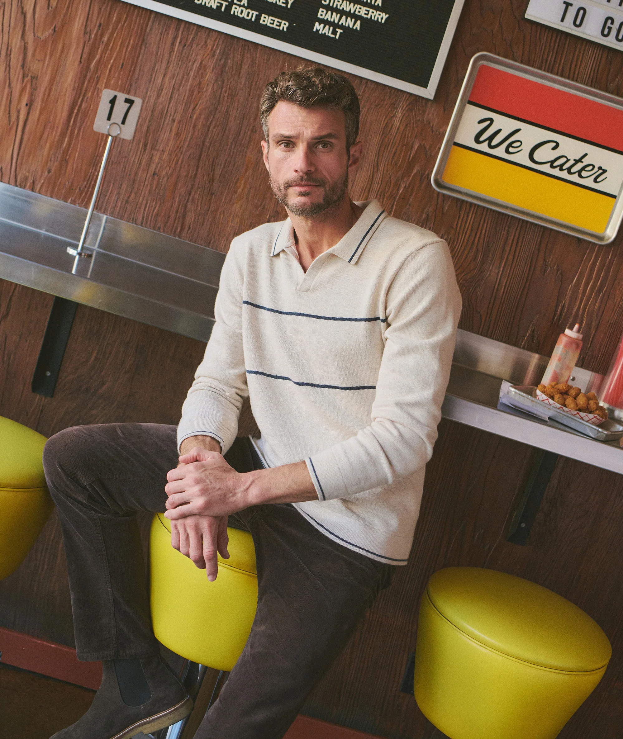 Liam Long Sleeve Sweater Polo - Image 2
