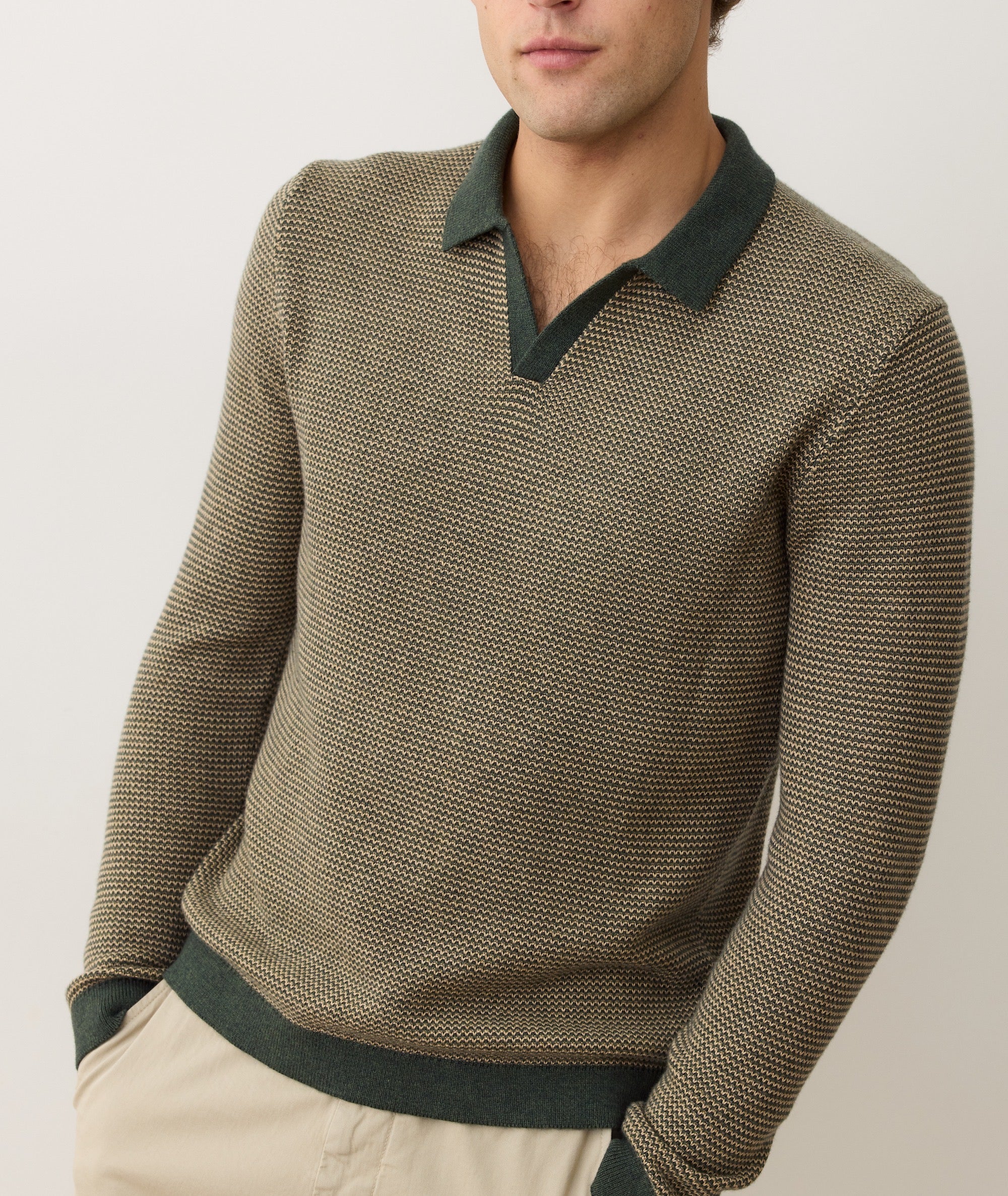 Liam Long Sleeve Sweater Polo - Image 6