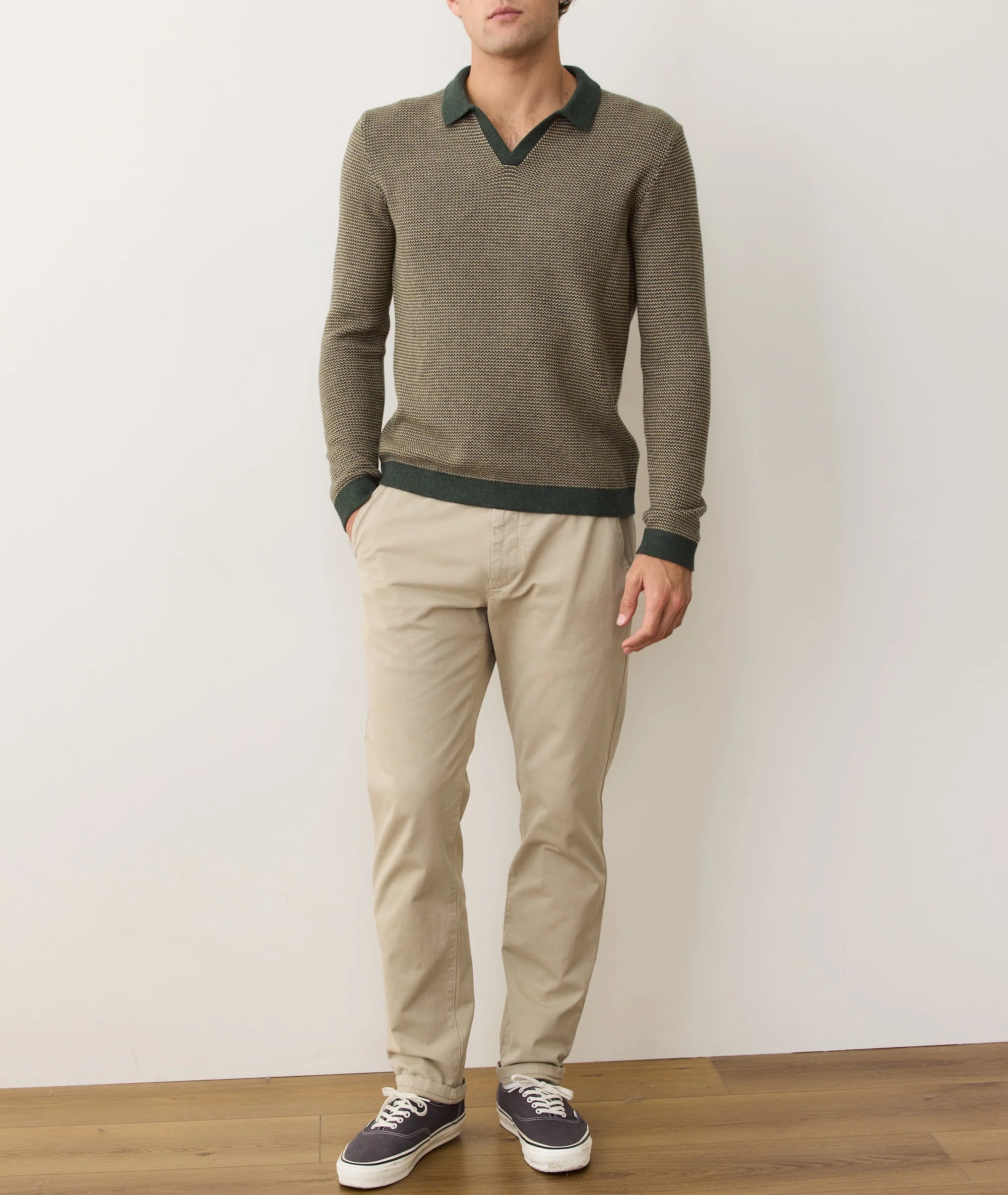Liam Long Sleeve Sweater Polo - Image 7