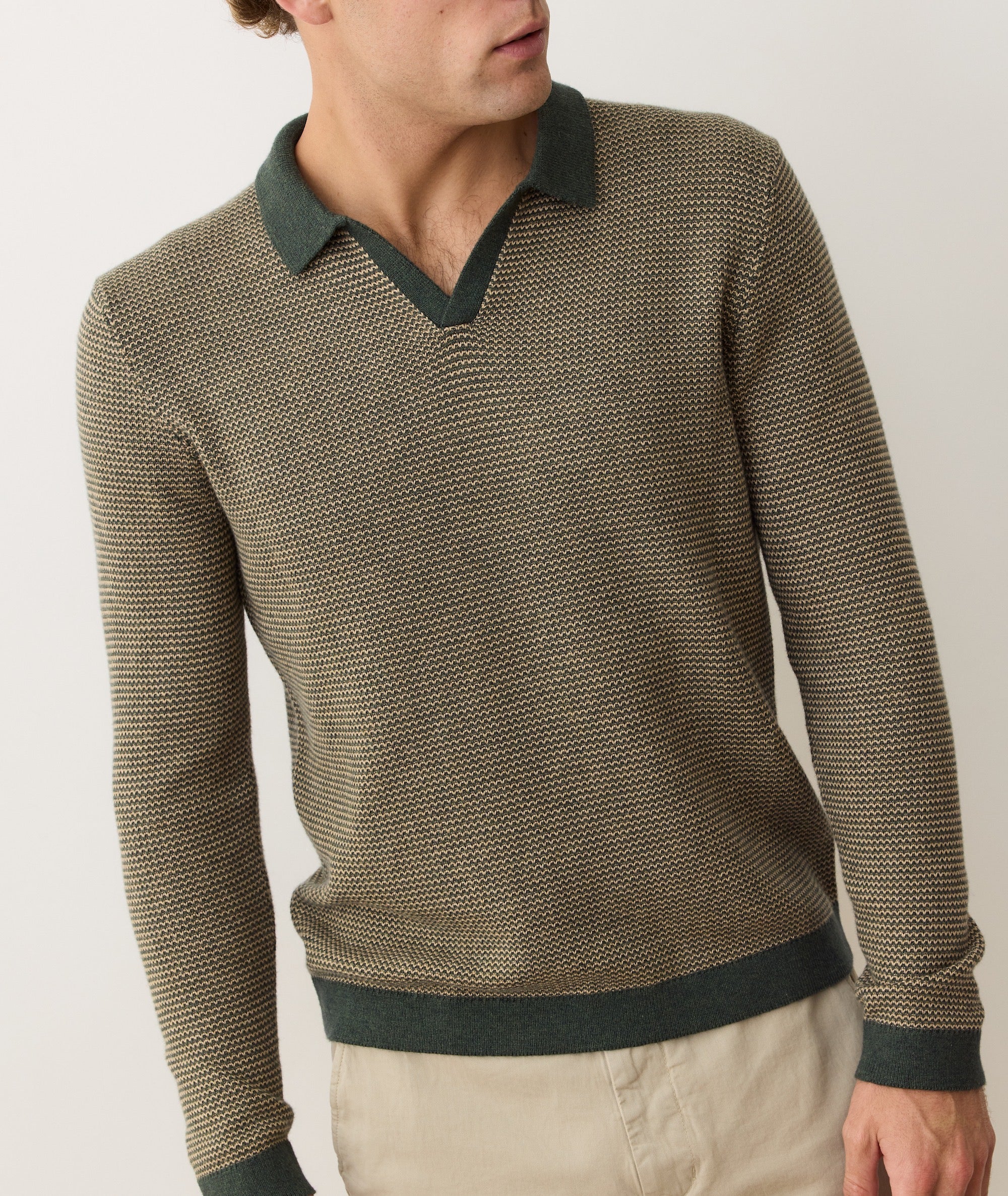 Liam Long Sleeve Sweater Polo - Image 9
