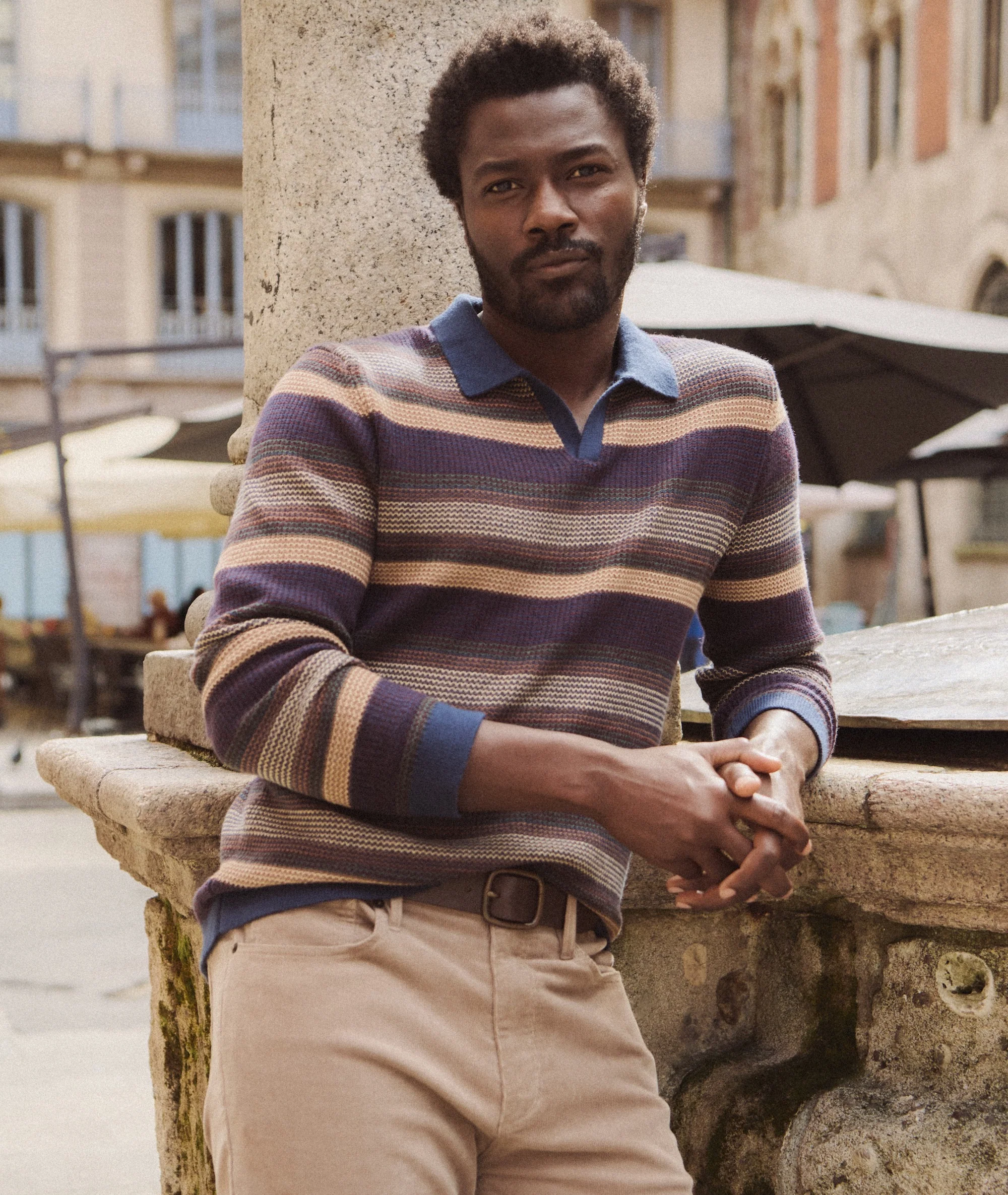 Liam Long Sleeve Sweater Polo - Image 2