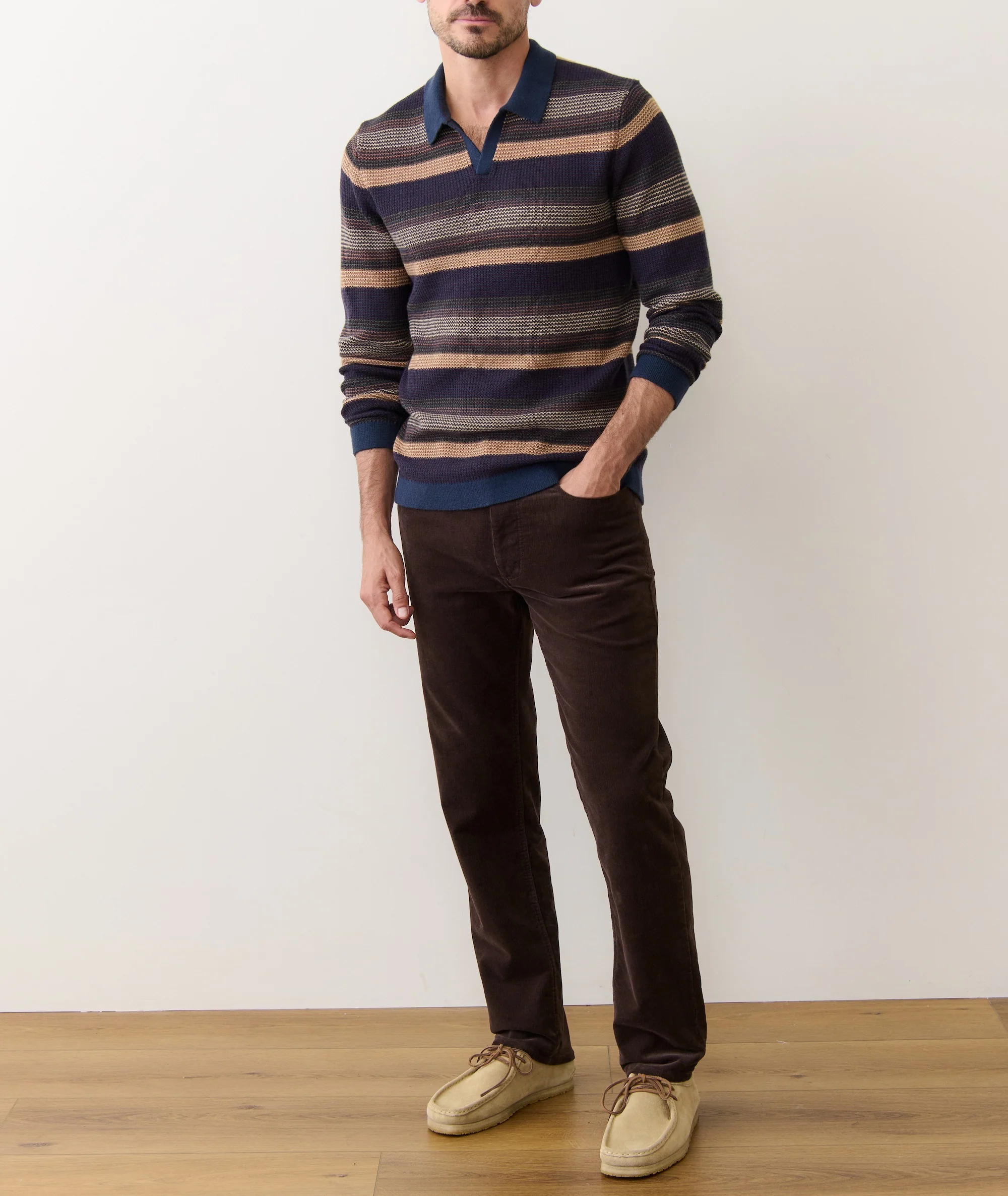 Liam Long Sleeve Sweater Polo - Image 7