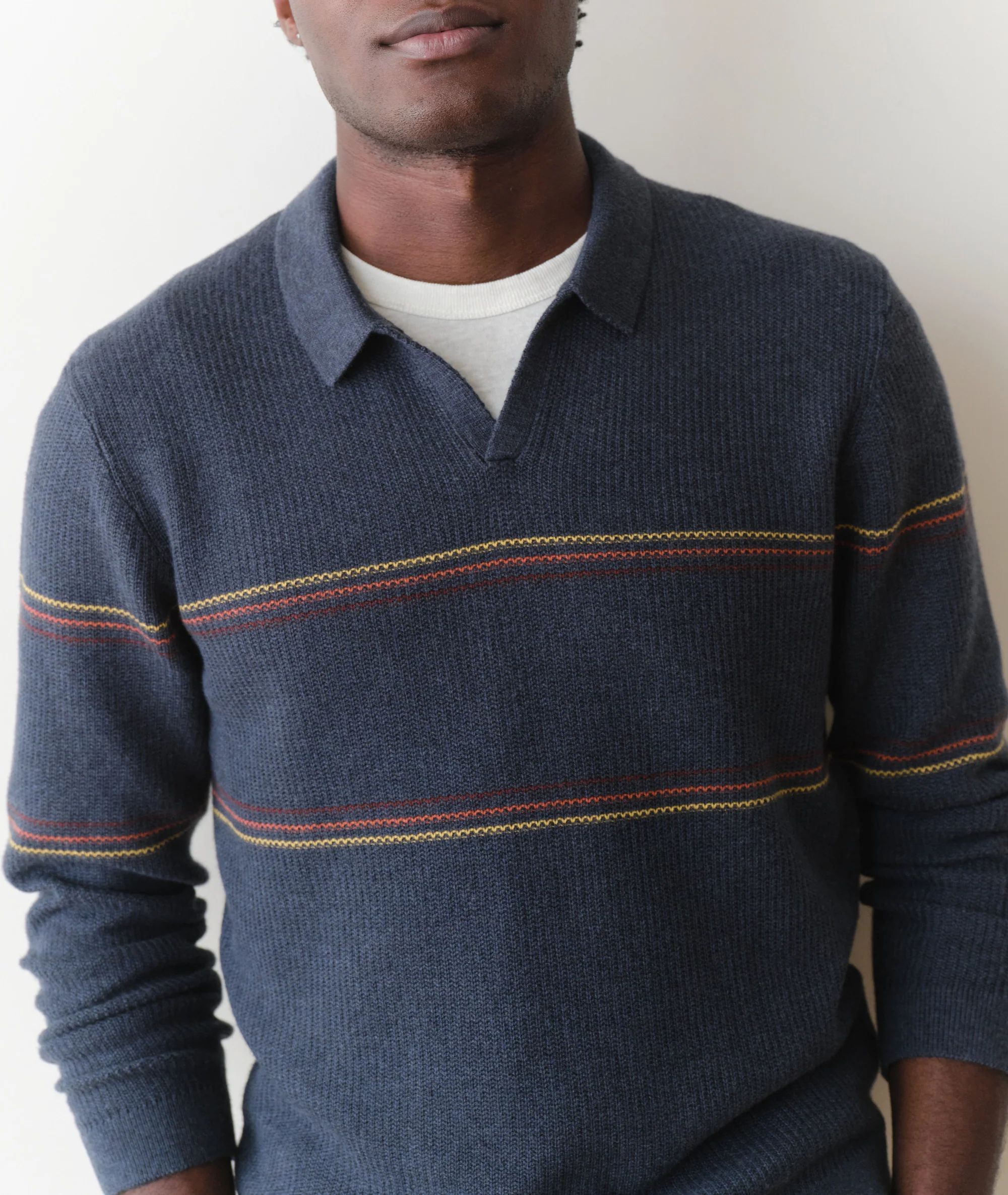 Liam Long Sleeve Sweater Polo - Image 6