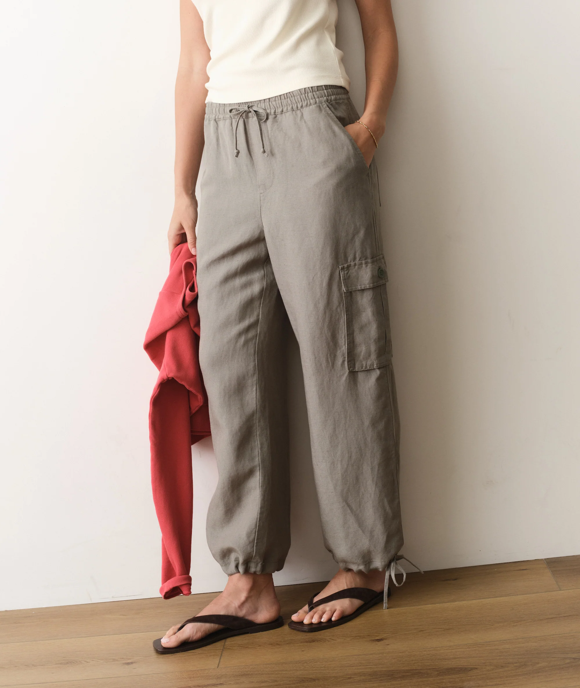 Linen Cargo Pant - Image 2