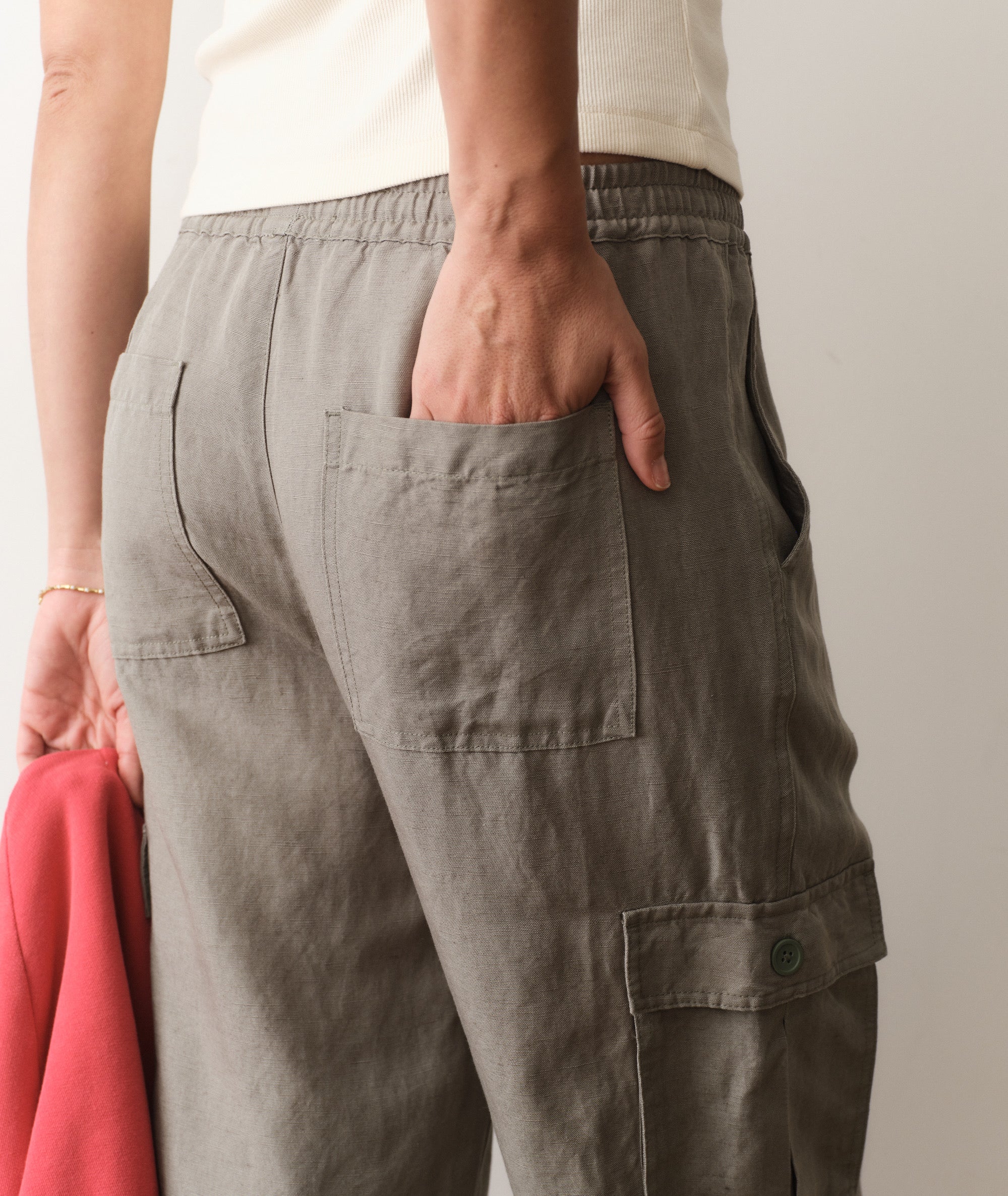 Linen Cargo Pant - Image 3