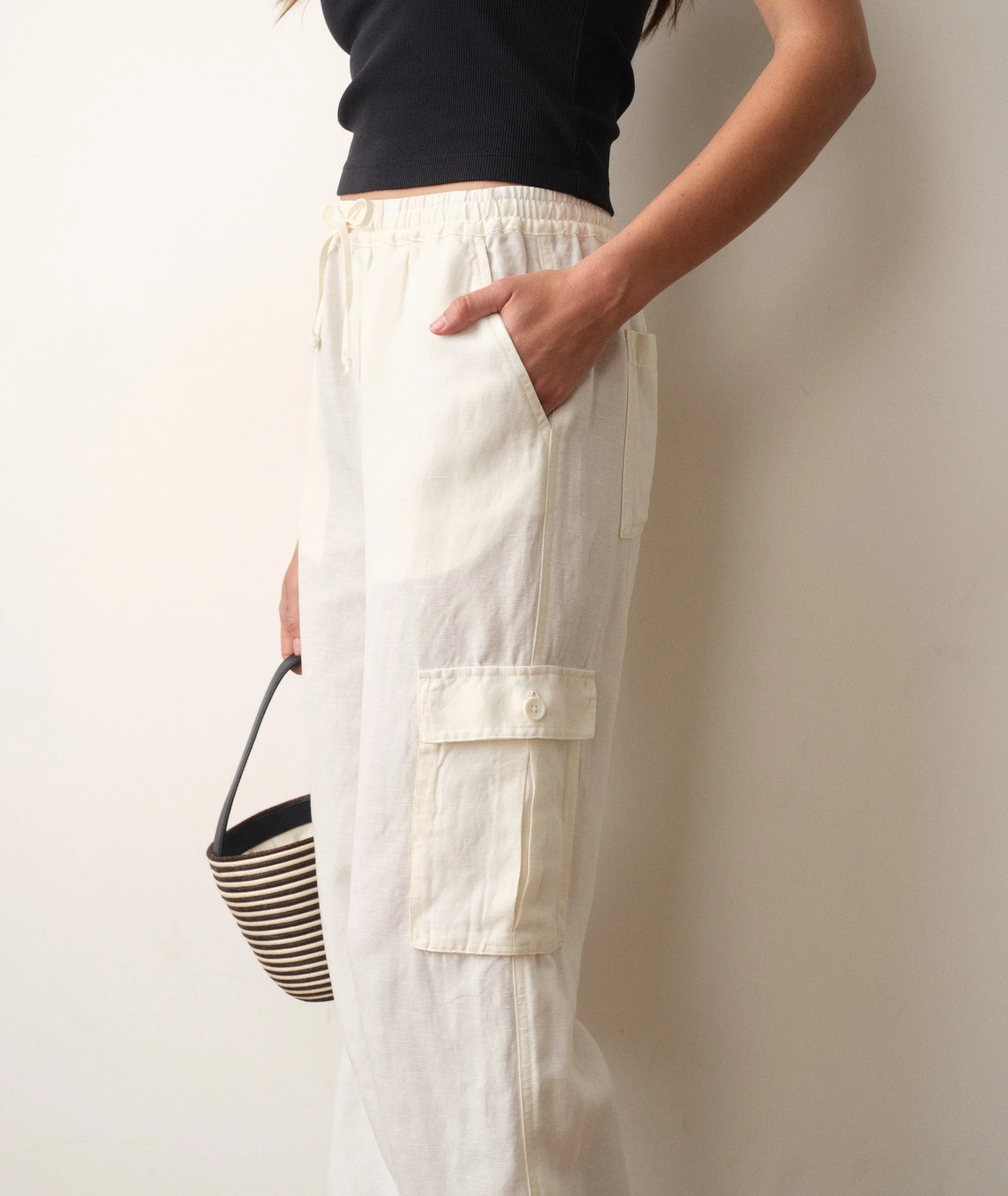 Linen Cargo Pant - Image 3