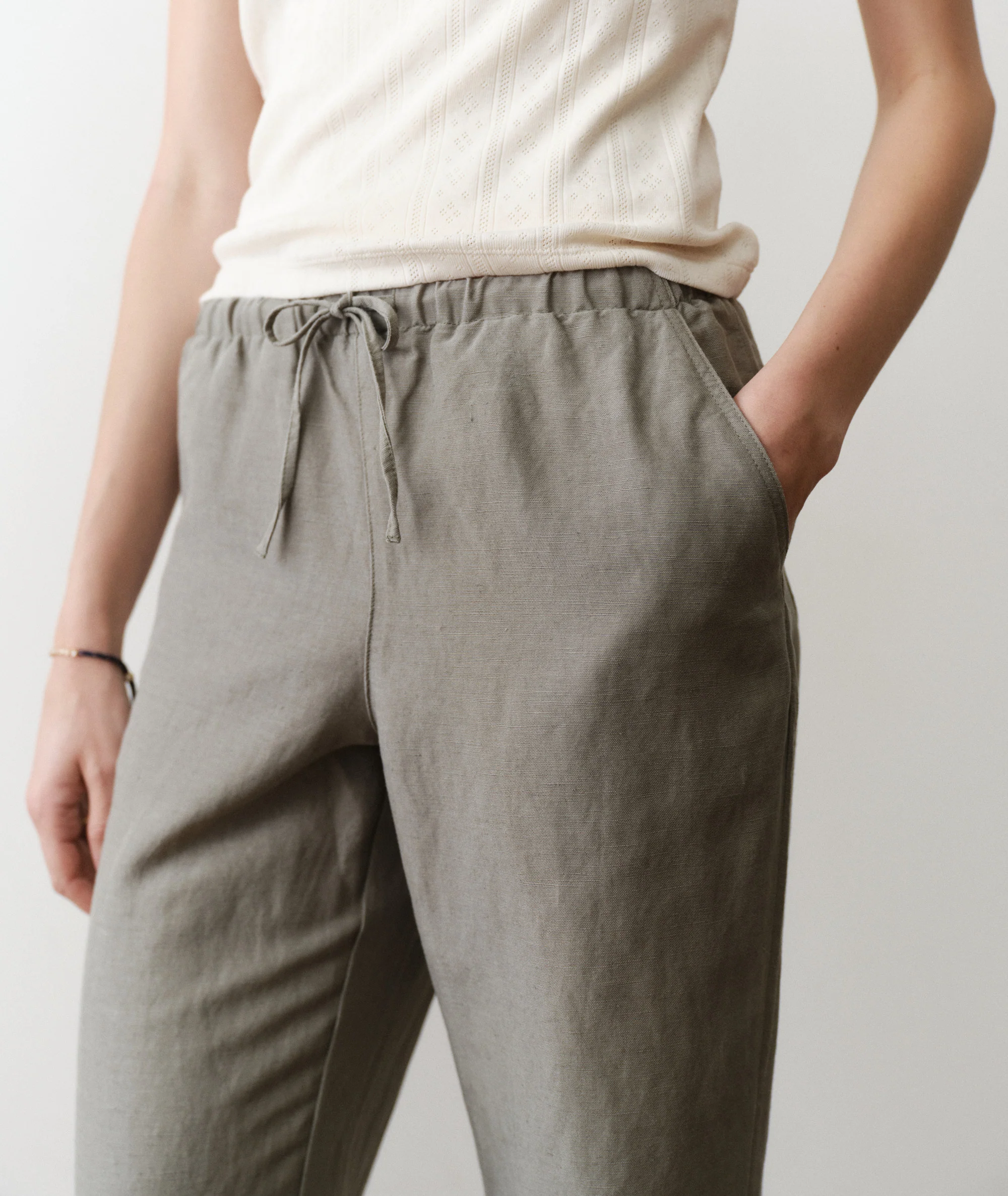 Linen Drawstring Pant - Image 4