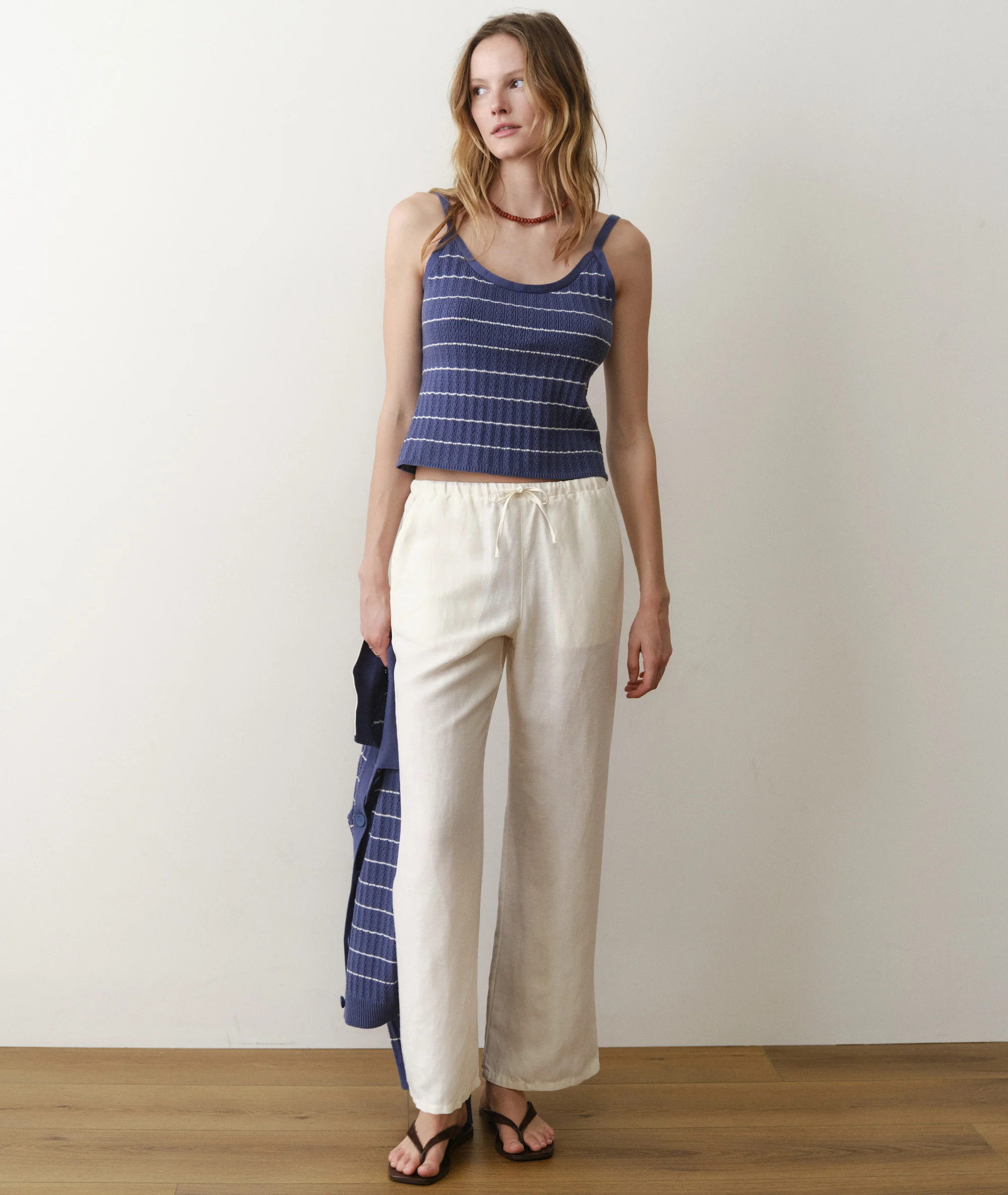 Linen Drawstring Pant - Image 2