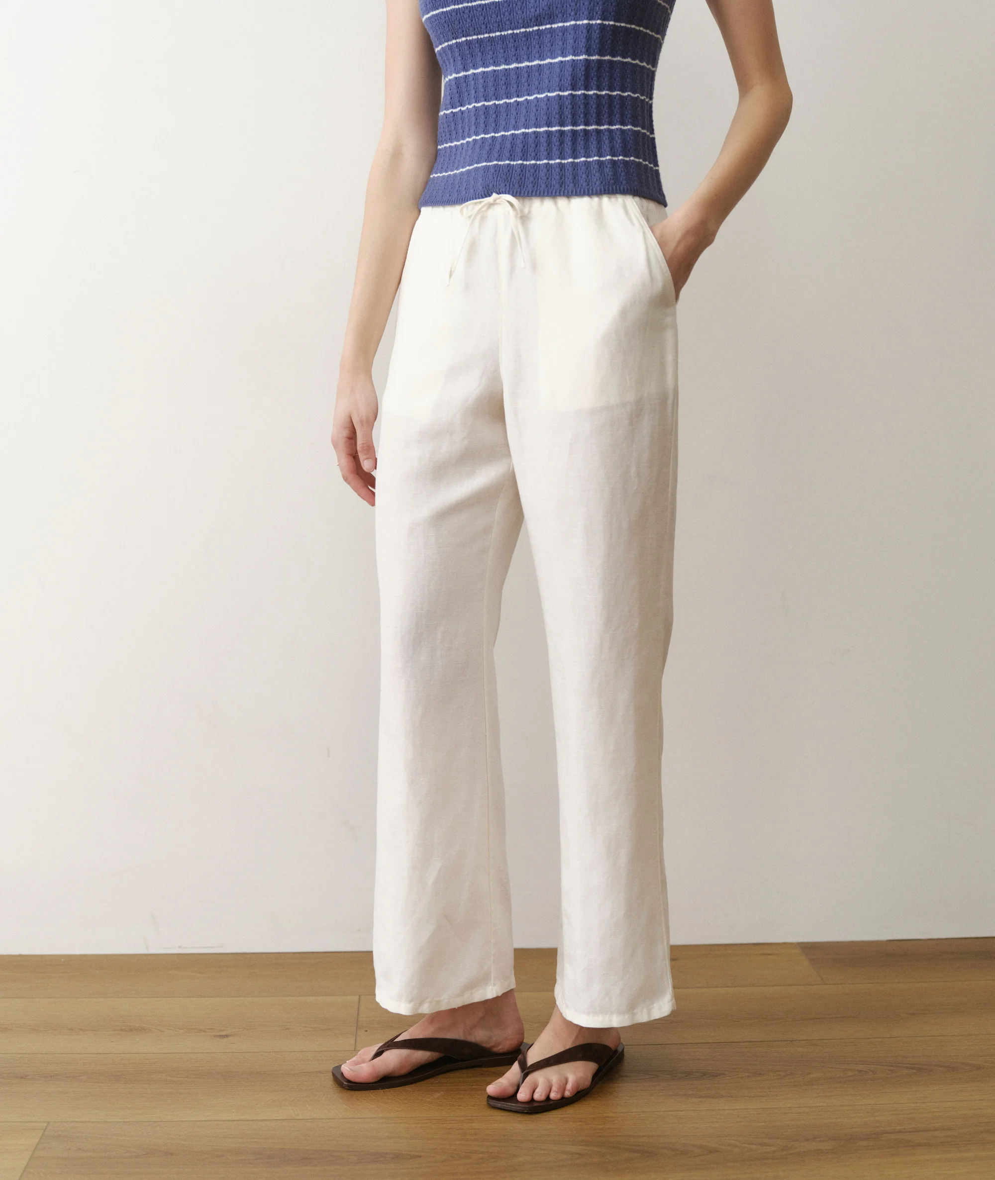 Linen Drawstring Pant - Image 5
