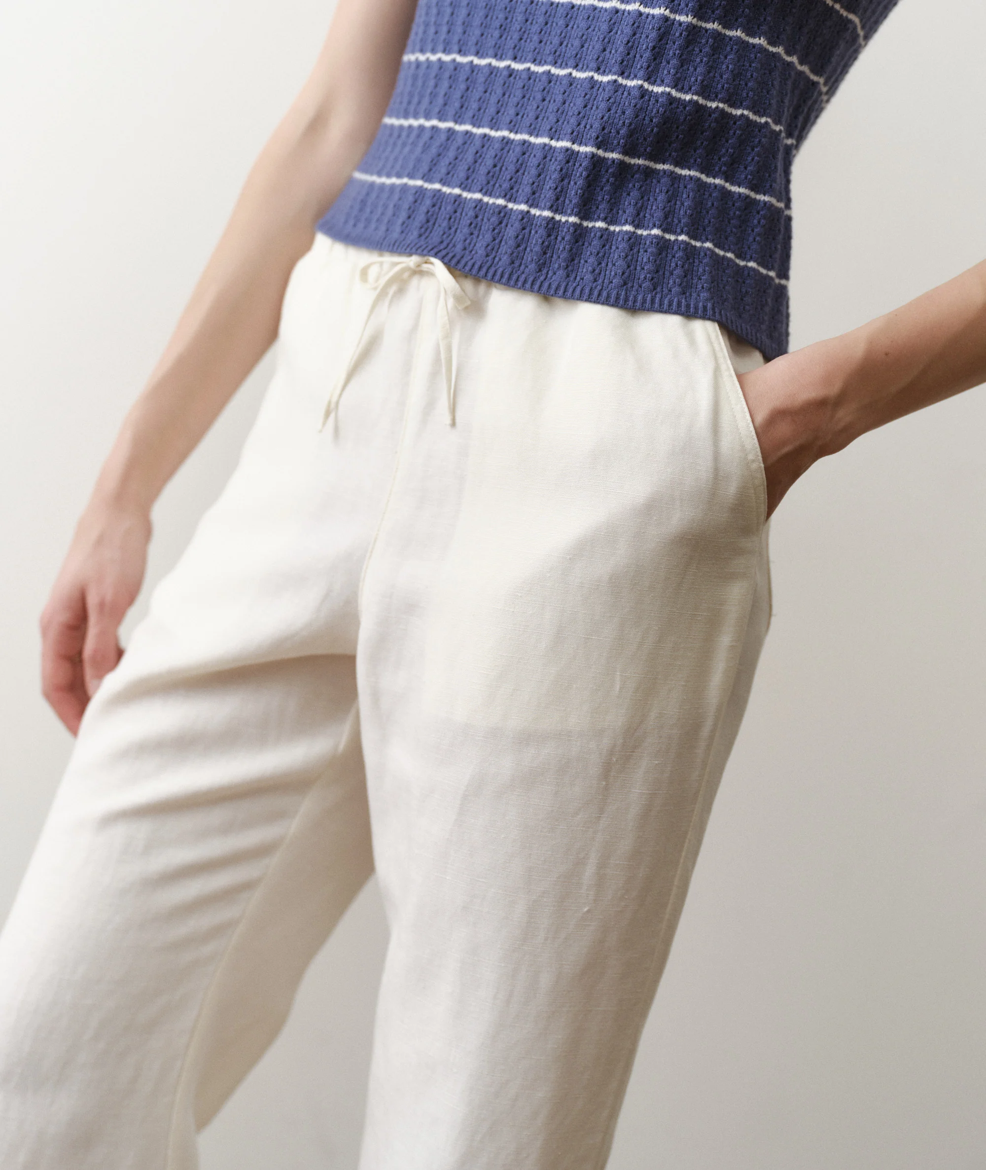 Linen Drawstring Pant - Image 7
