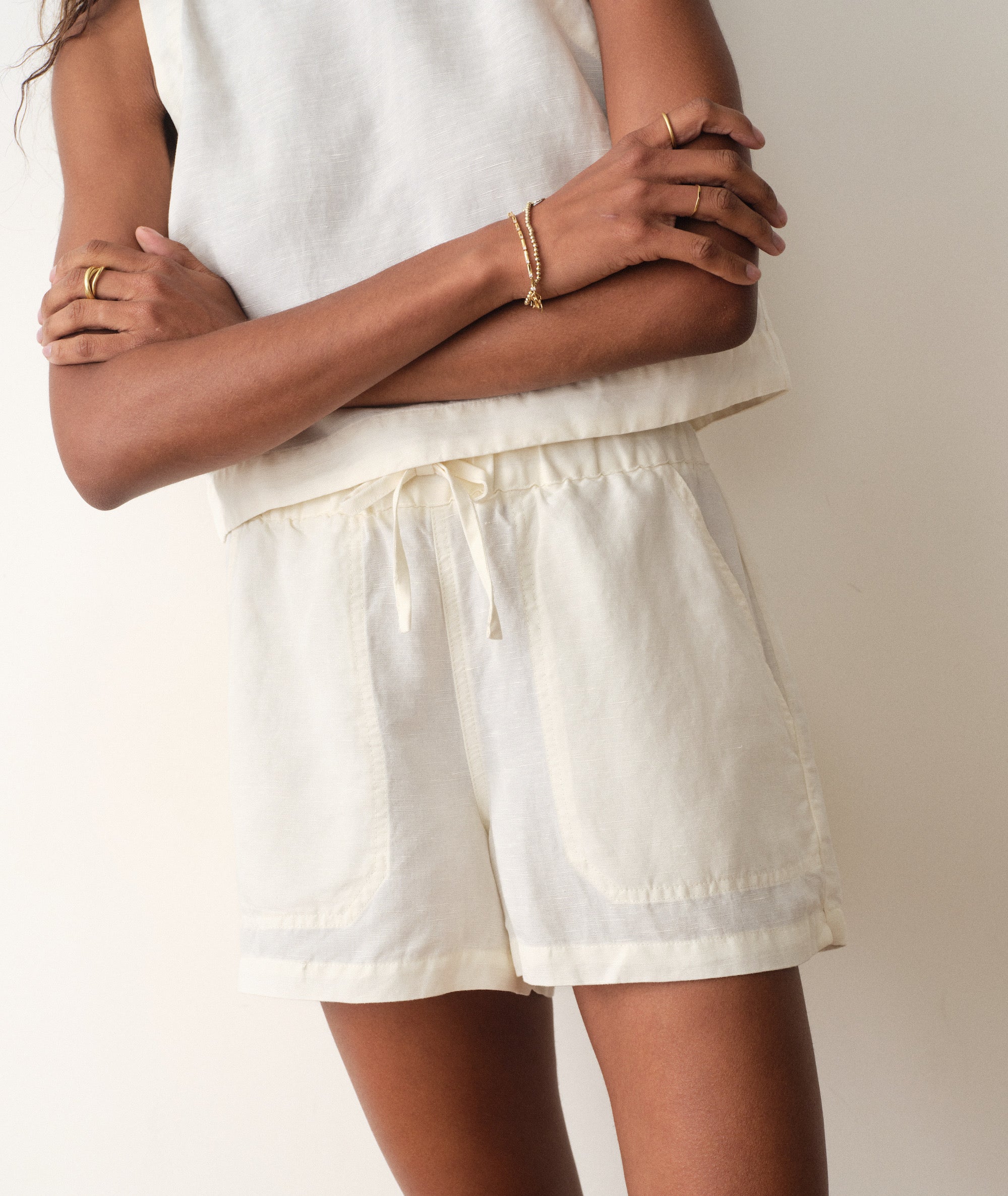 Linen Drawstring Short - Image 5