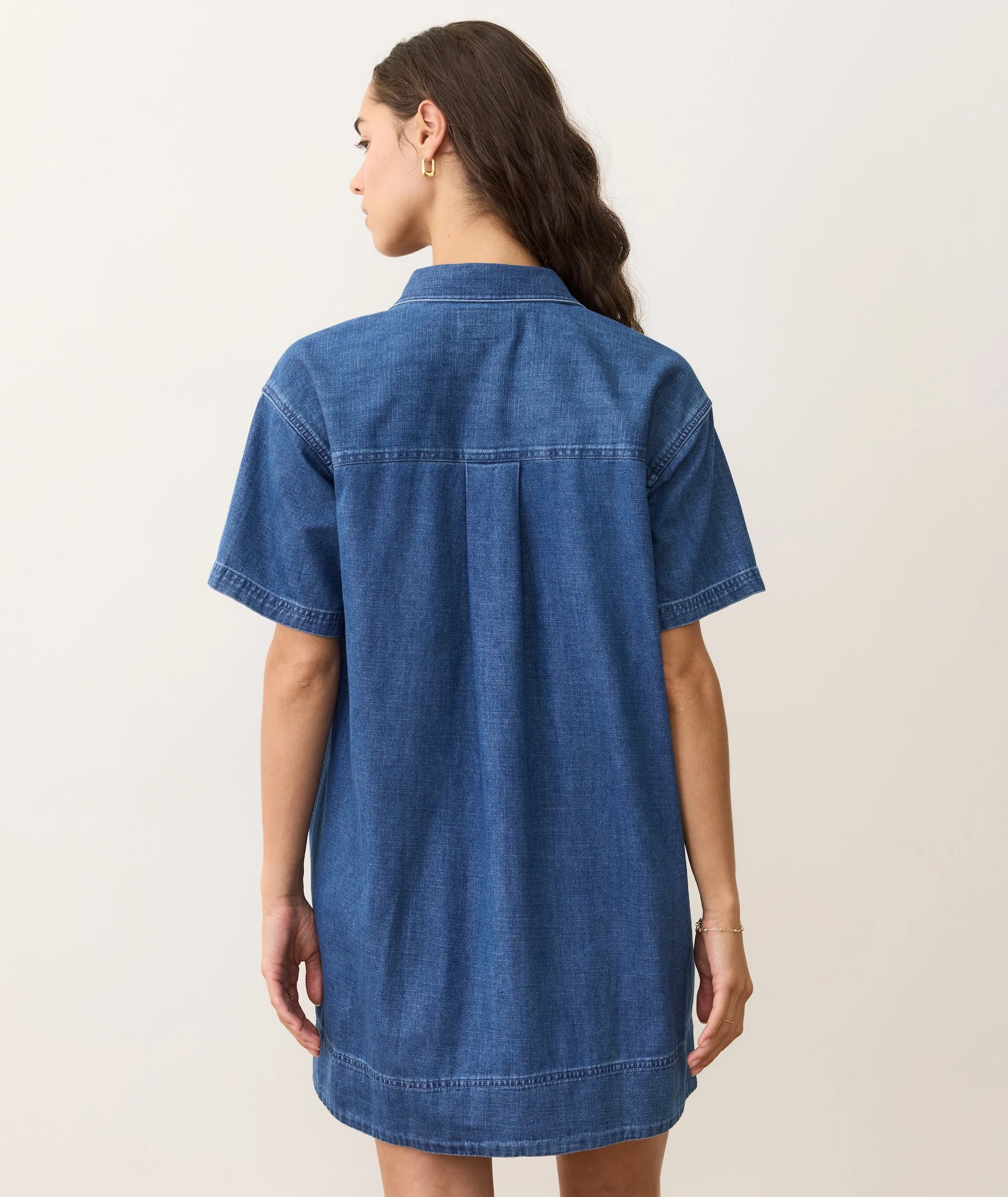 Liza Denim Mini Dress - Image 9