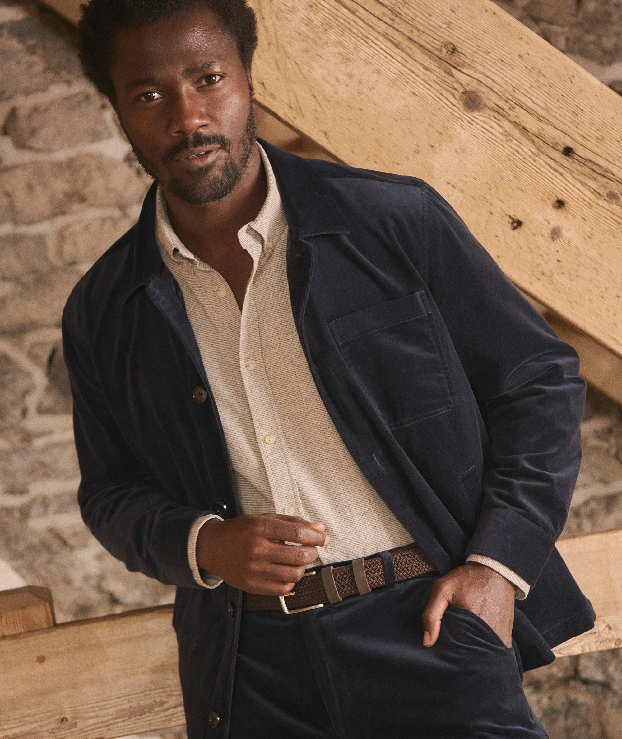 Lorenzo Velvet Overshirt - Image 2
