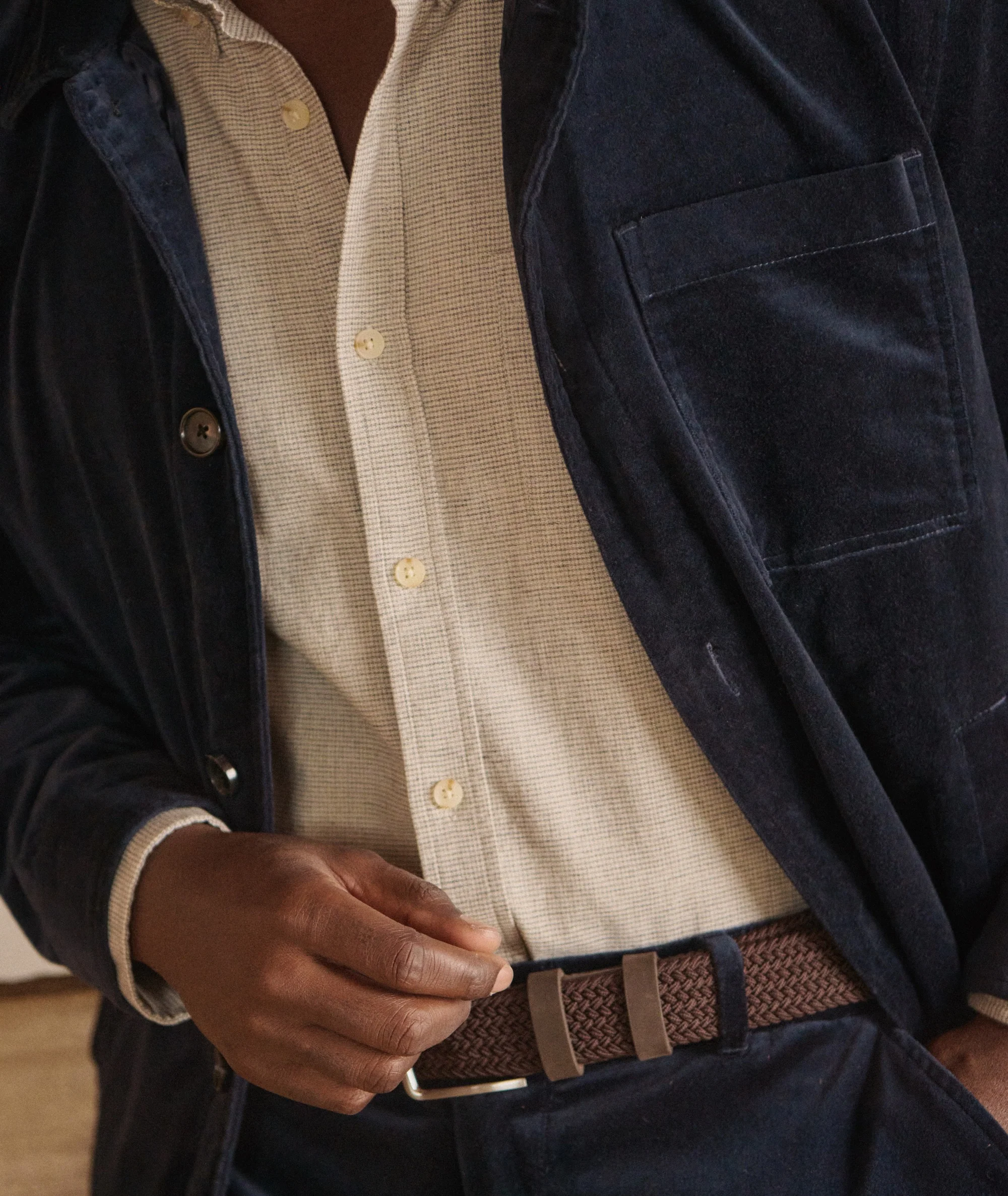 Lorenzo Velvet Overshirt - Image 4