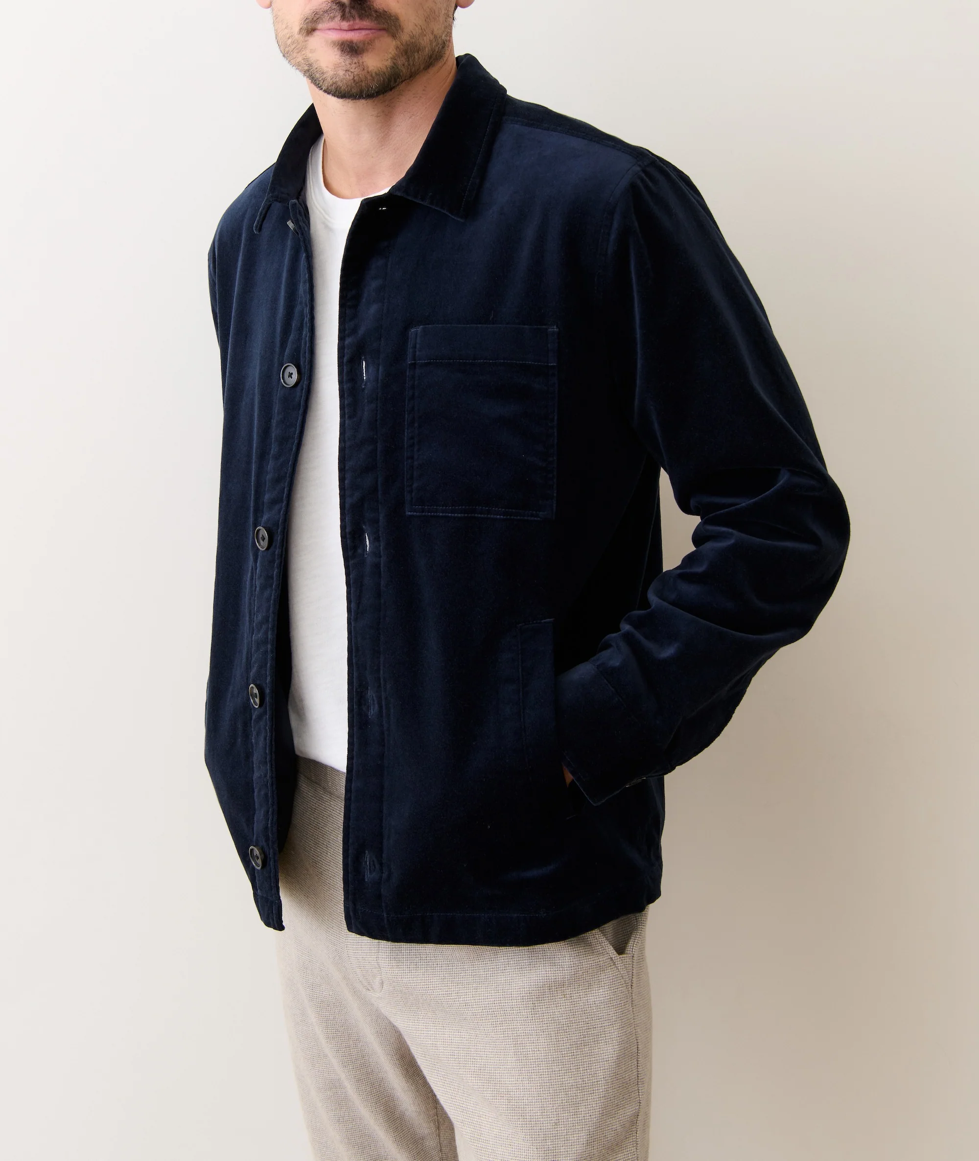 Lorenzo Velvet Overshirt - Image 6