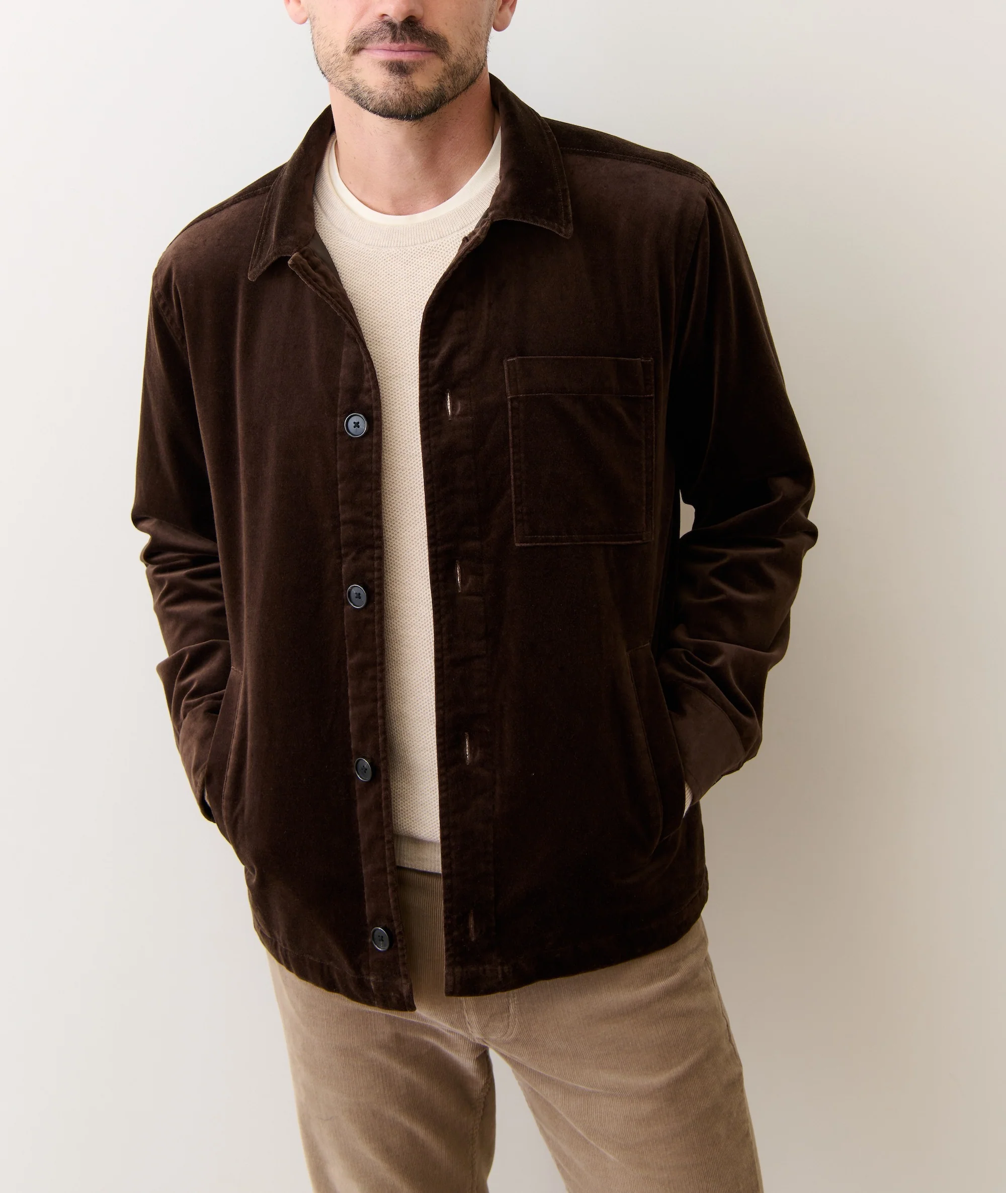 Lorenzo Velvet Overshirt - Image 2