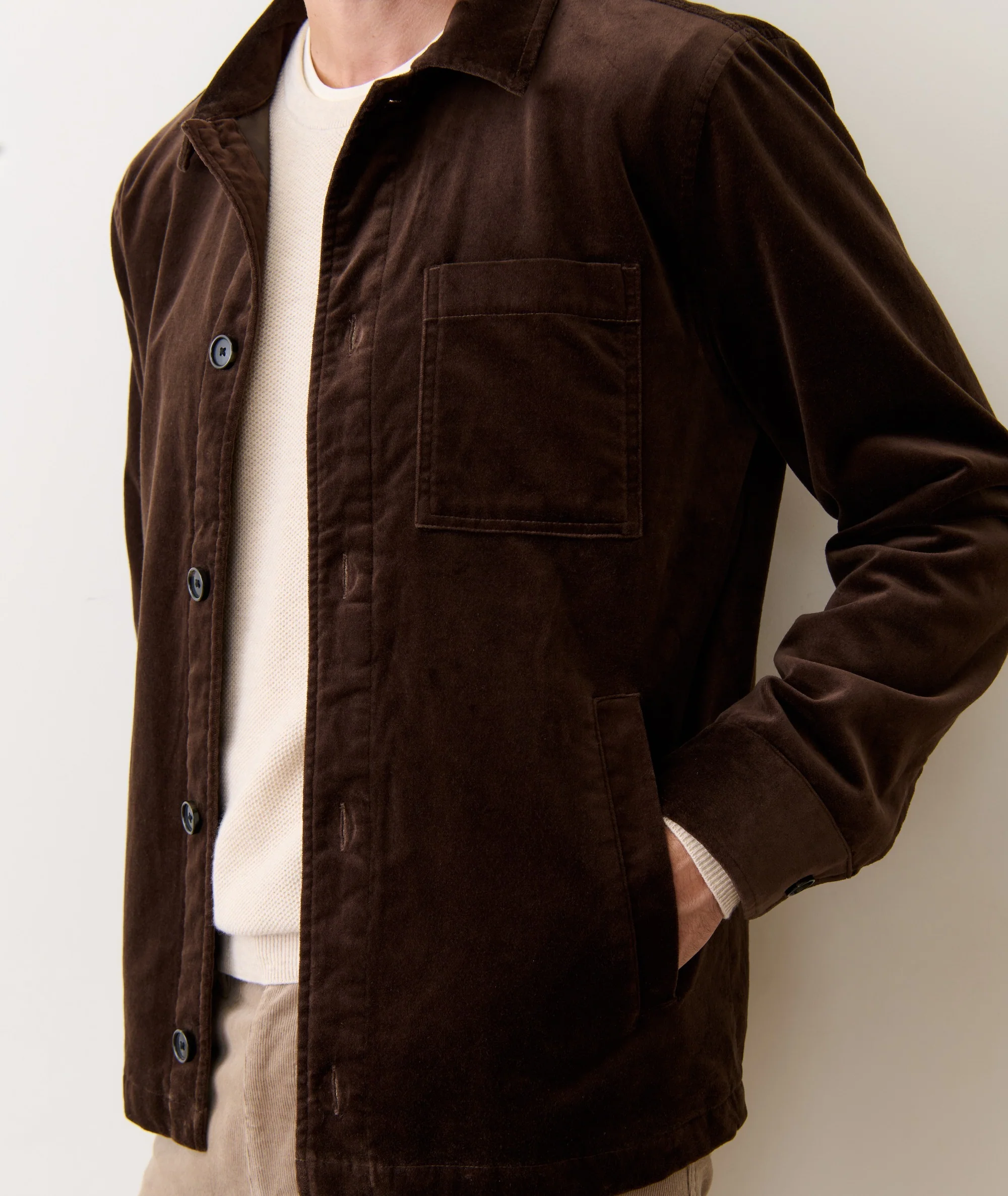 Lorenzo Velvet Overshirt - Image 5