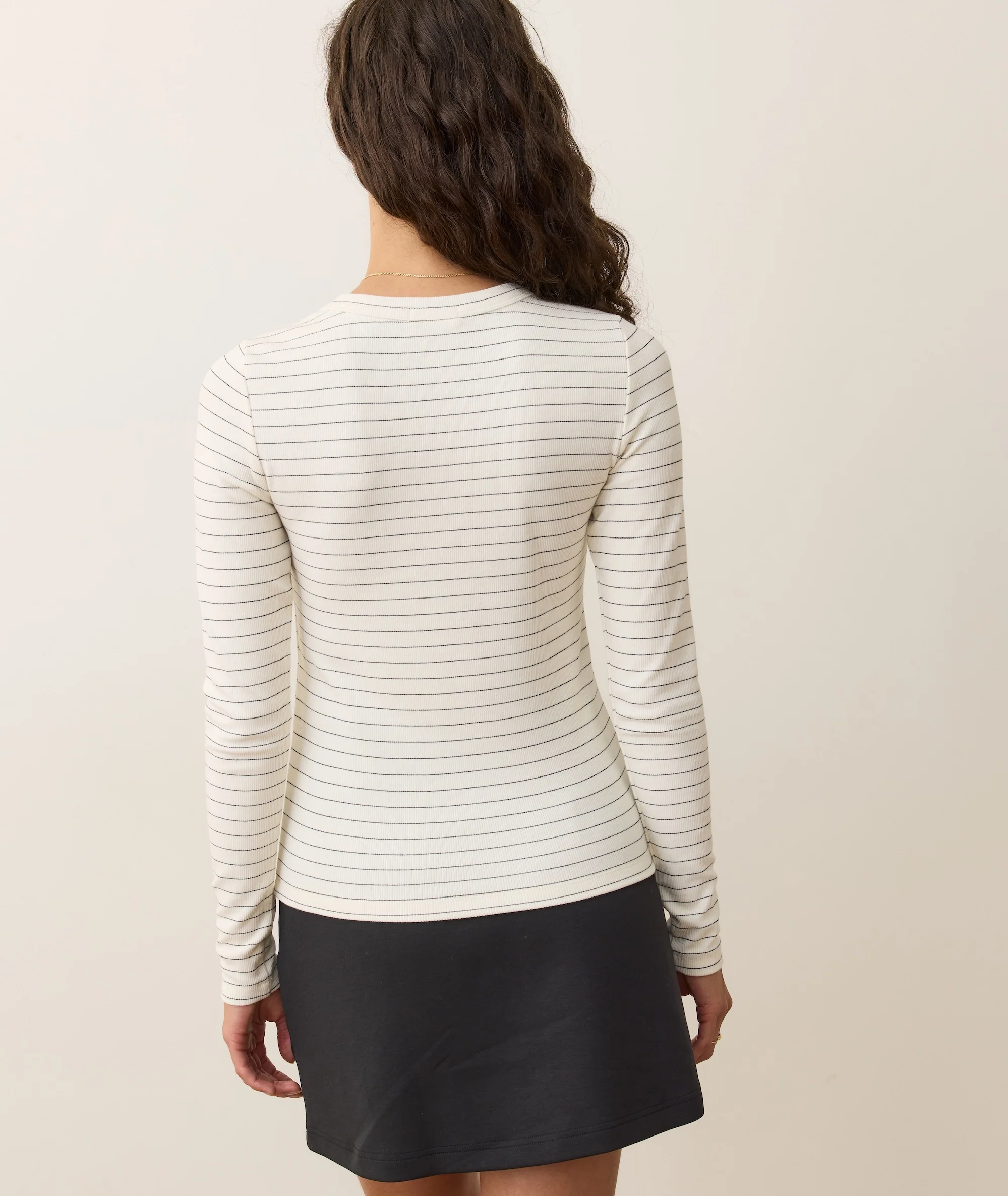 Lexi Rib Sun-In Longsleeve Crew Tee - Image 3
