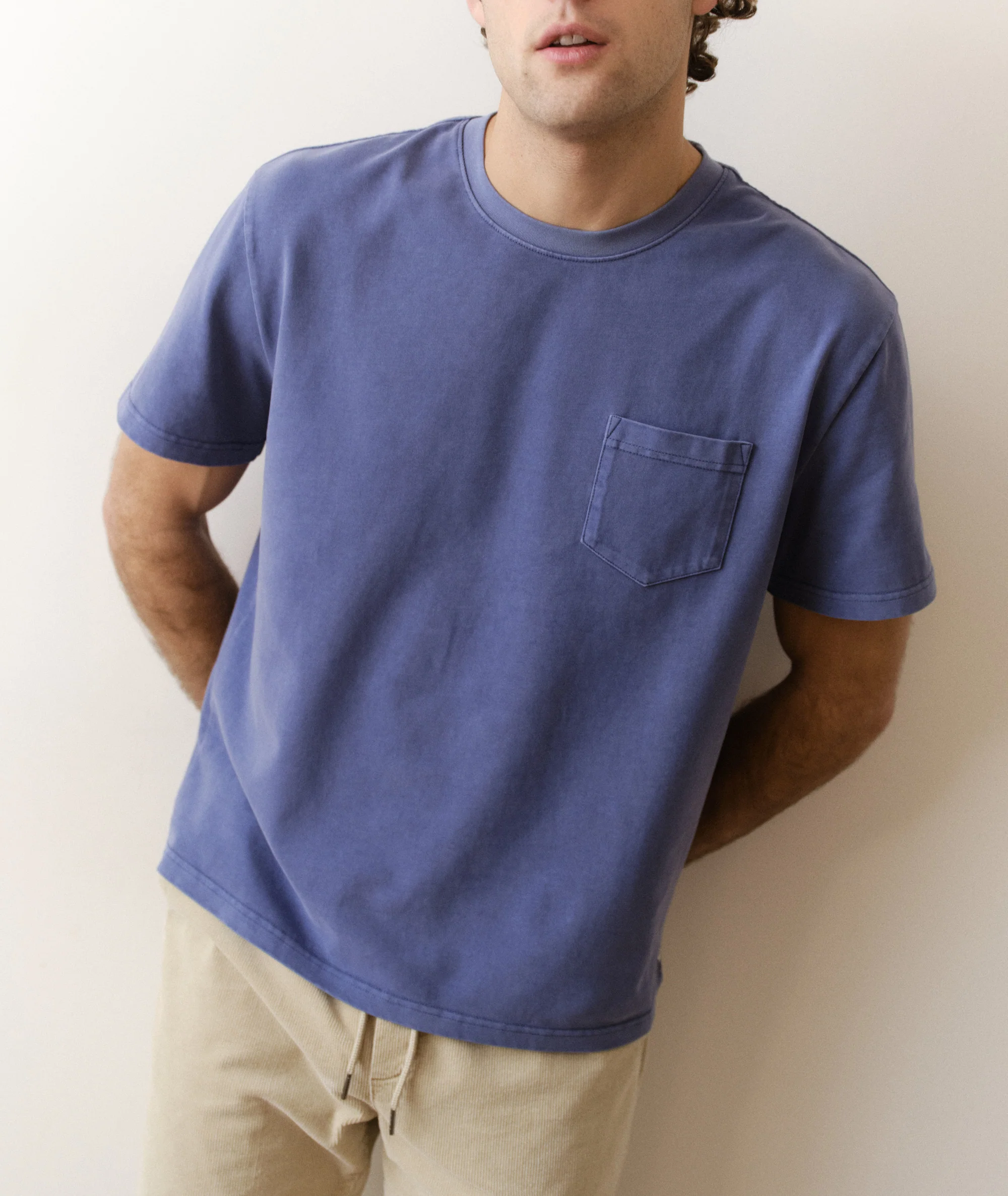 Luxe 250 Relaxed Pocket Tee - Image 3