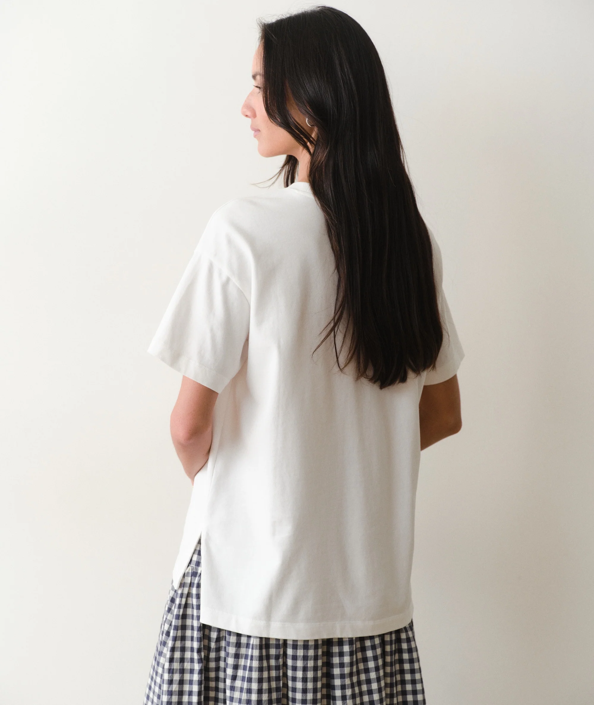 Luxe Sueded Oversized Crew Tee - Image 6