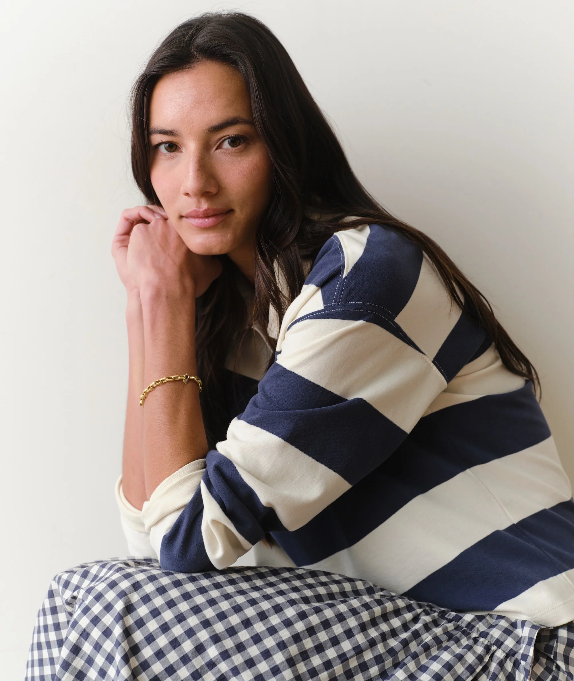Luxe Sueded Polo Tee - Image 4
