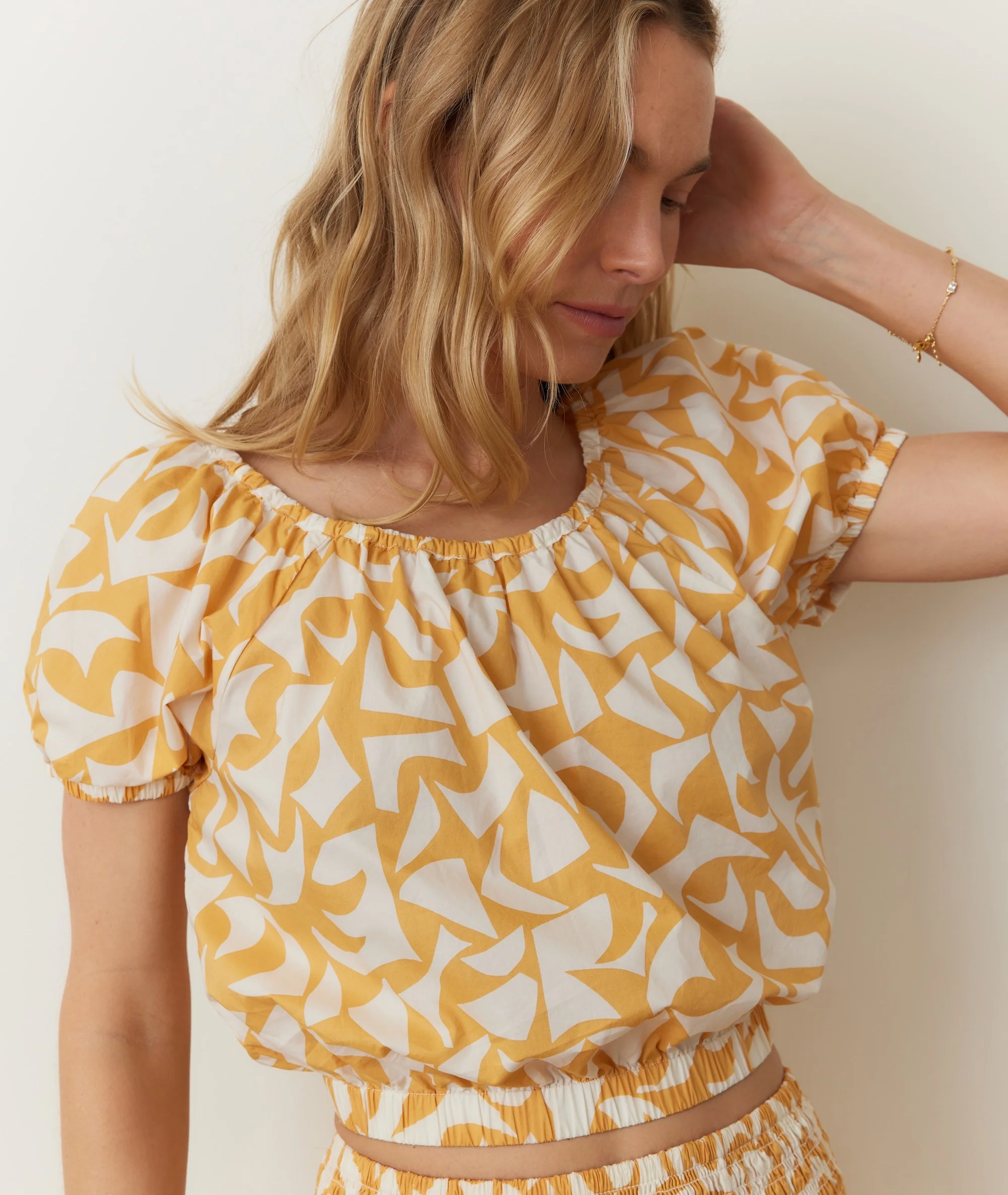 Marella Poplin Crop Blouse - Image 6