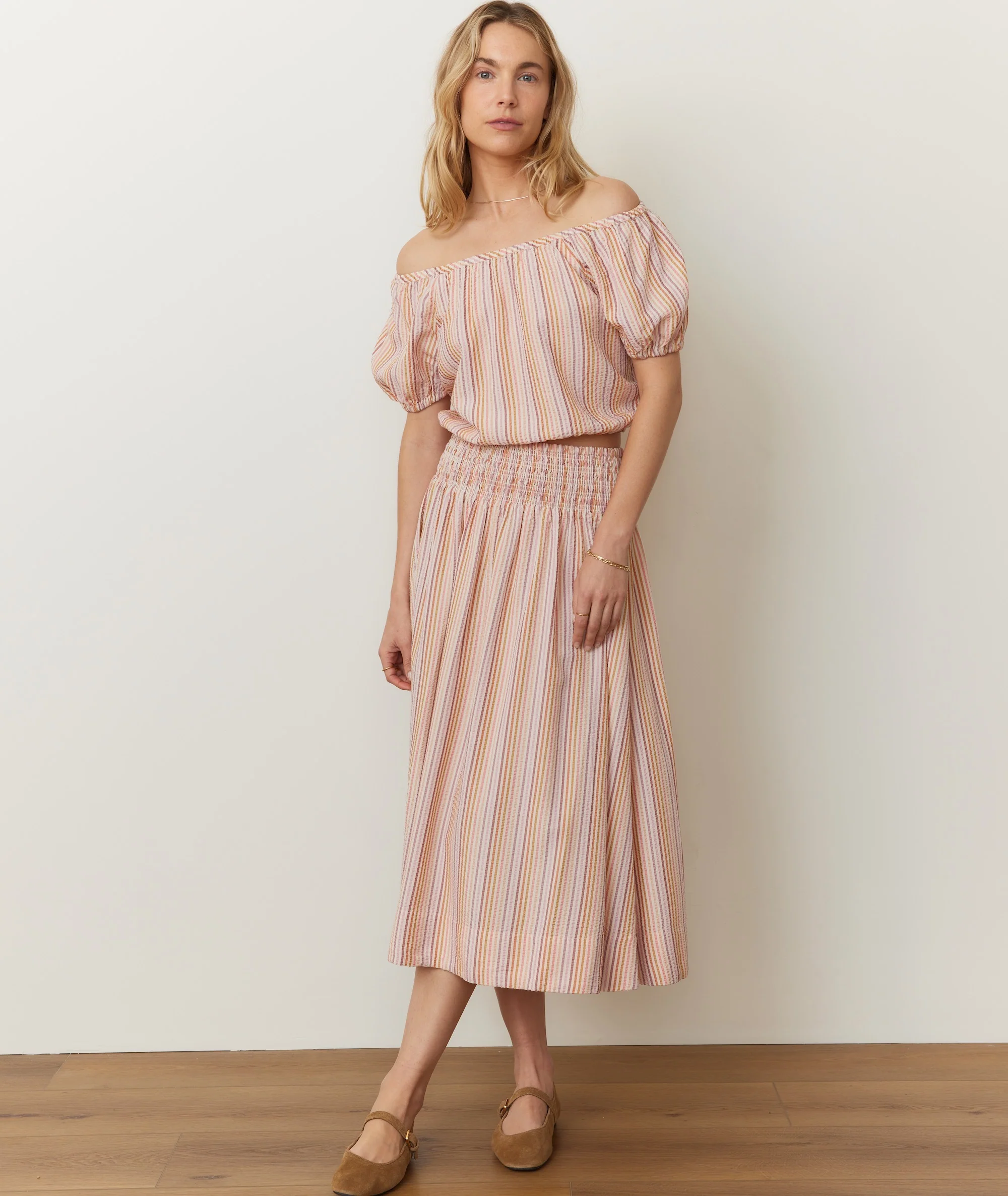 Marella Seersucker Crop Blouse - Image 4
