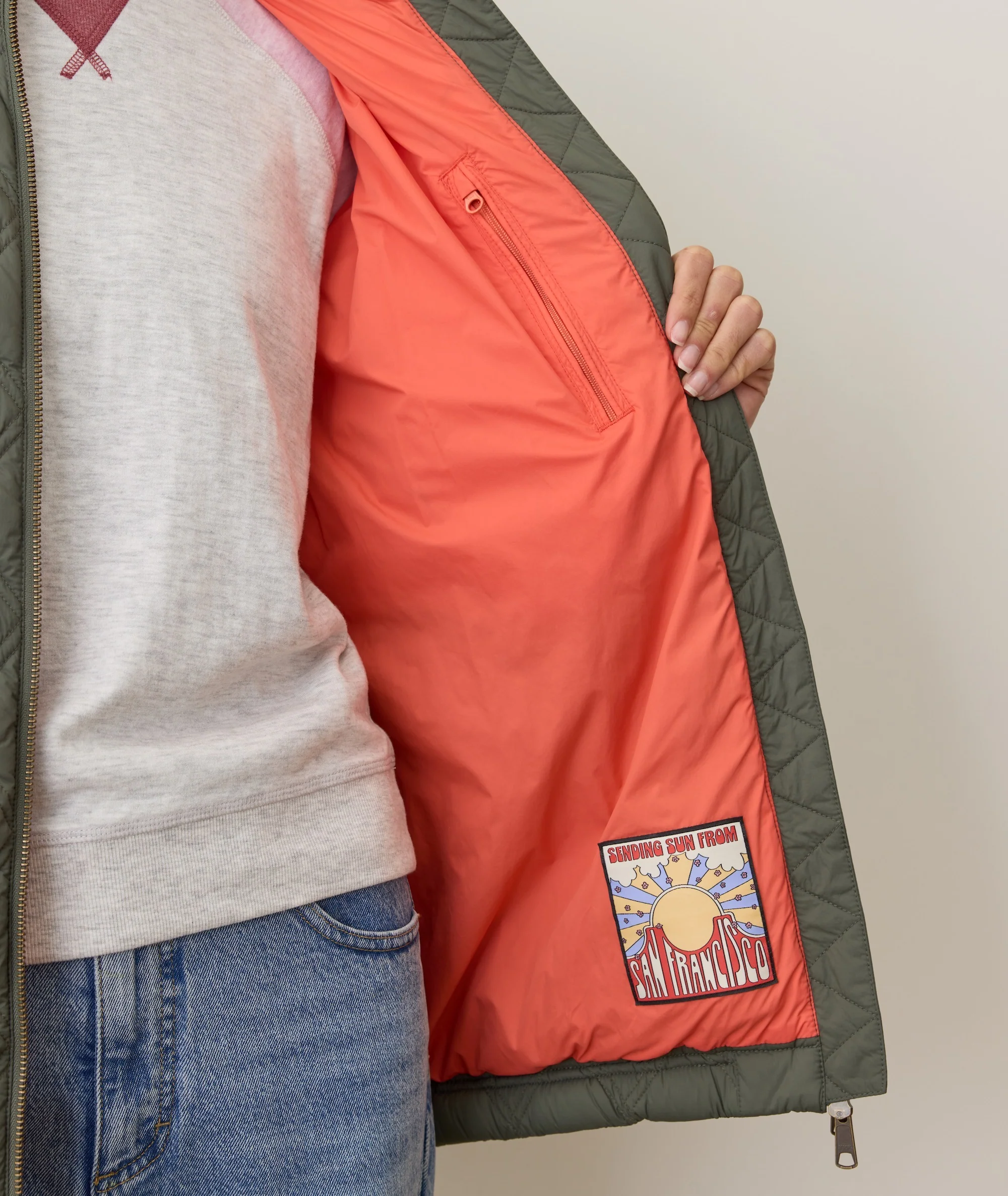 Marina Quilted Oversized Bomber - Image 5