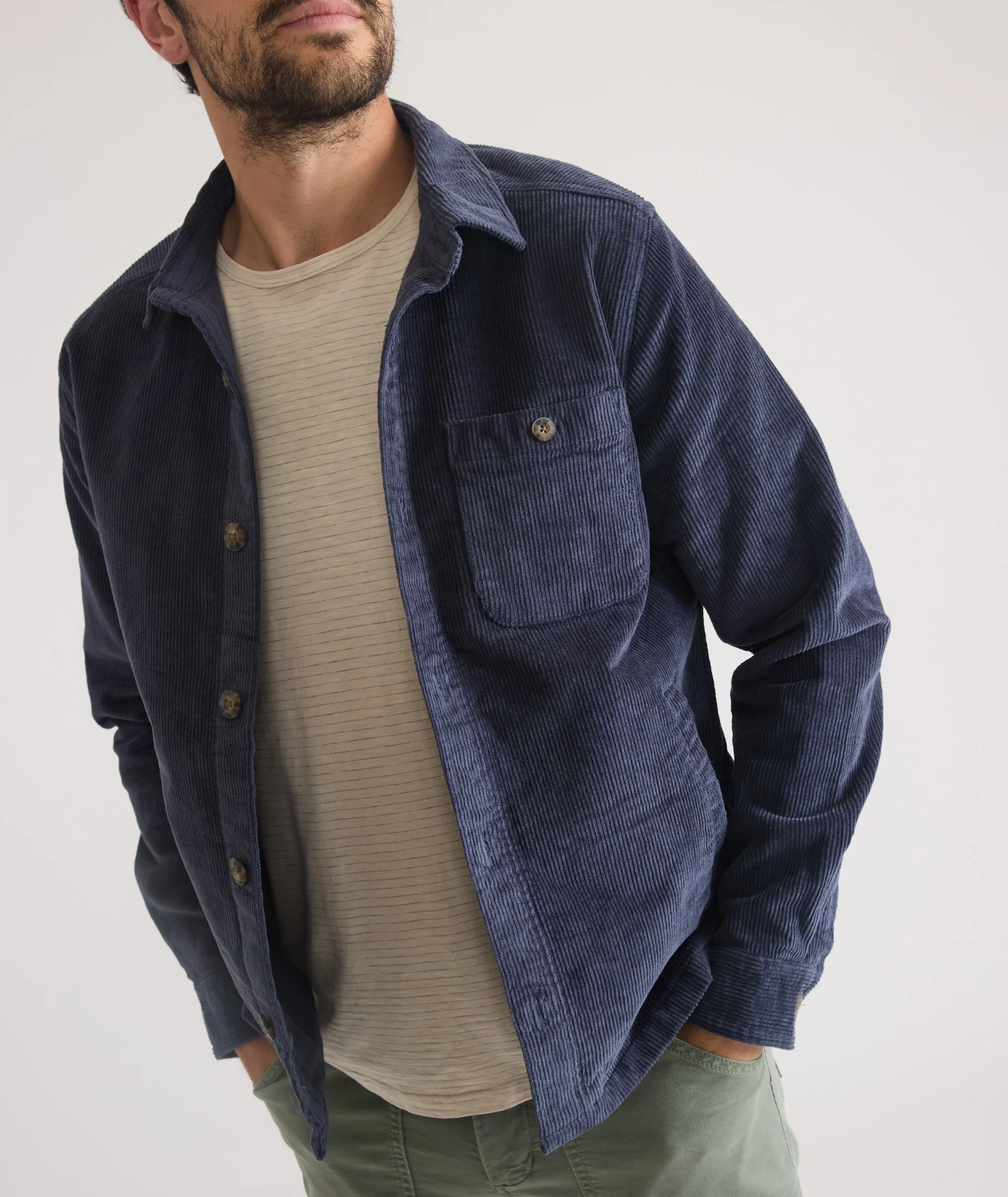 Max Stretch Corduroy Overshirt - Image 4