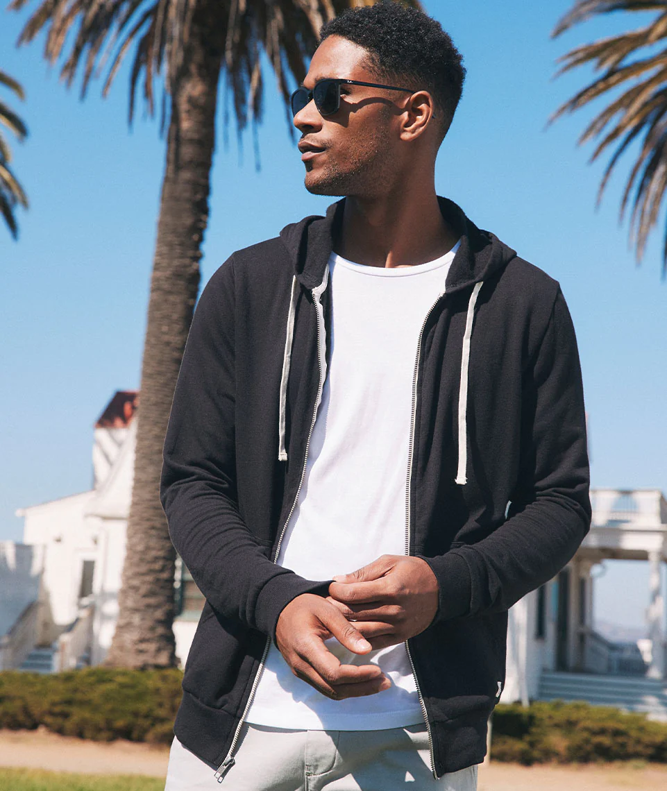 Men's Afternoon Hoodie in Black - Image 6
