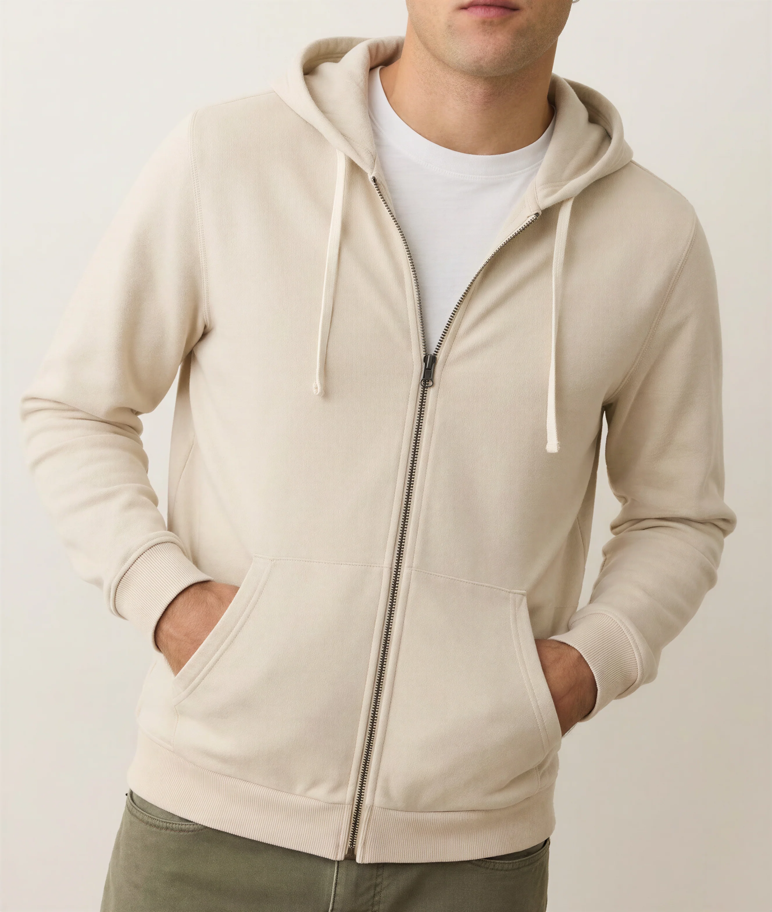 Men's Cloud 9 Fleece Full Zip Hoodie in Whitecap - Image 2