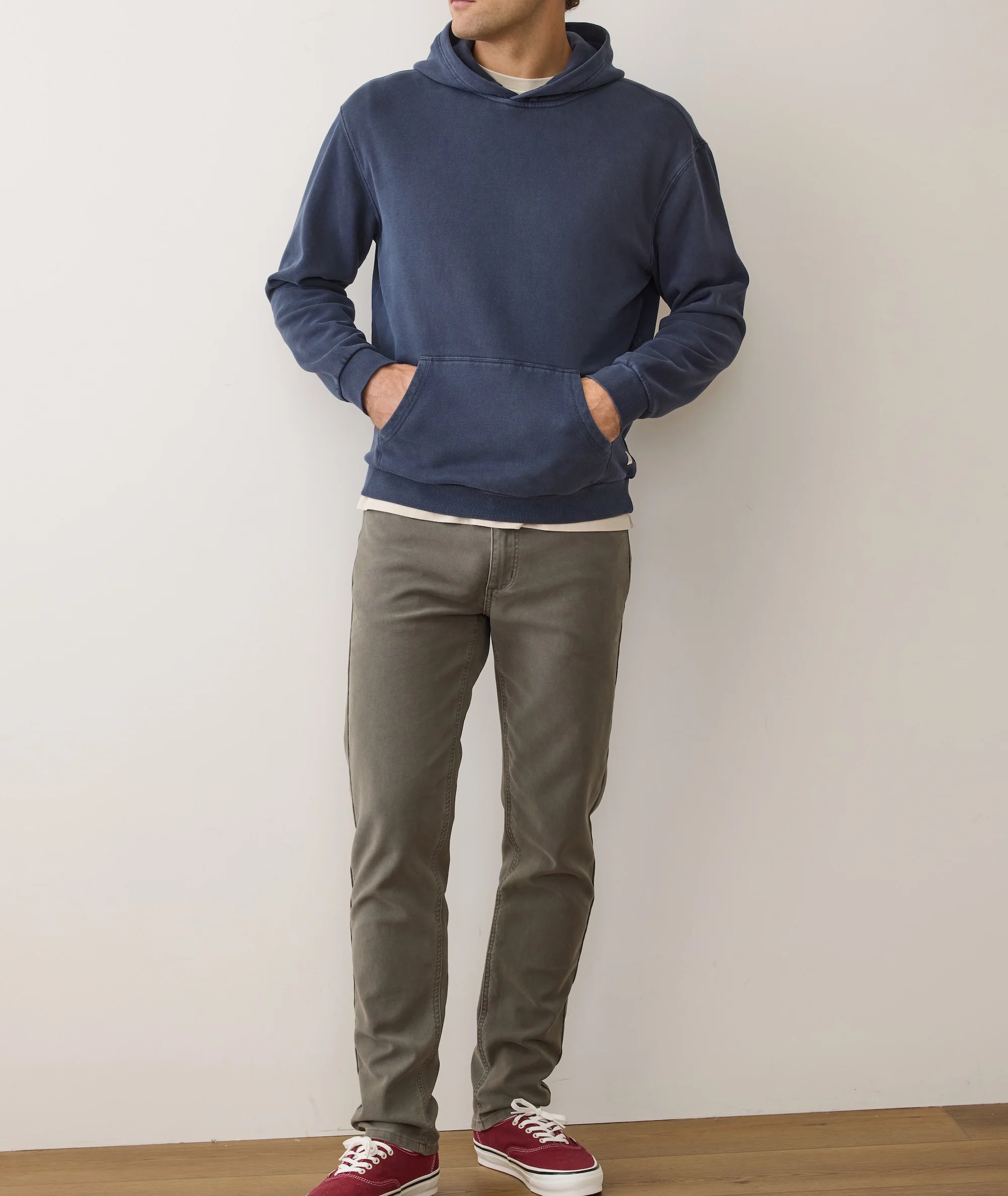 Men's Cloud 9 Fleece Relaxed Hoodie in Mood Indigo - Image 7