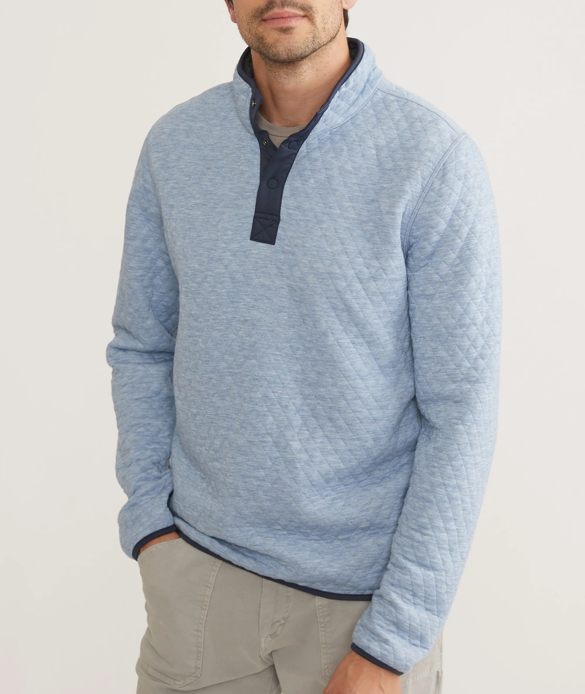 Men's Corbet Quilted Reversible Pullover - Image 4