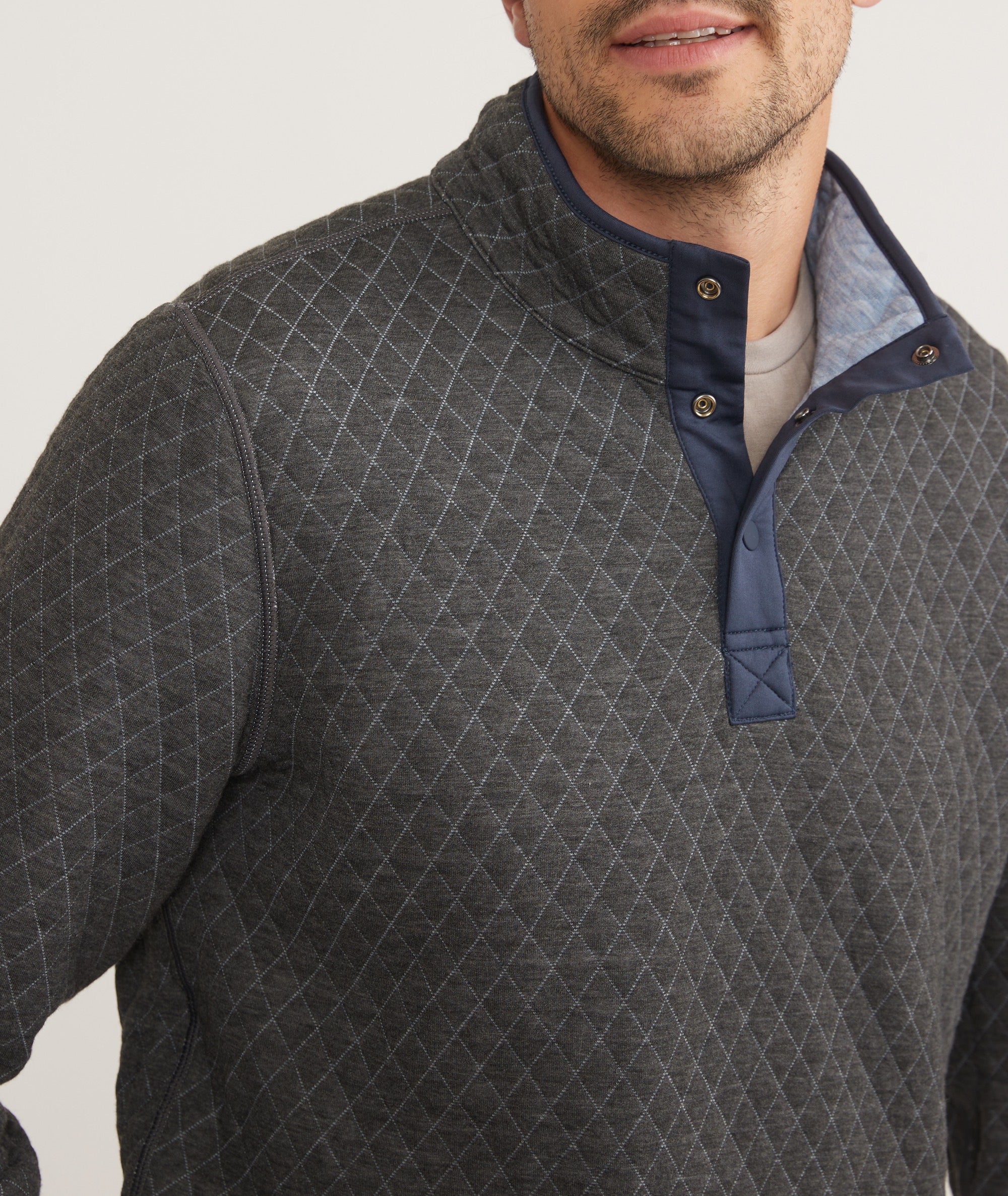 Men's Corbet Quilted Reversible Pullover - Image 5