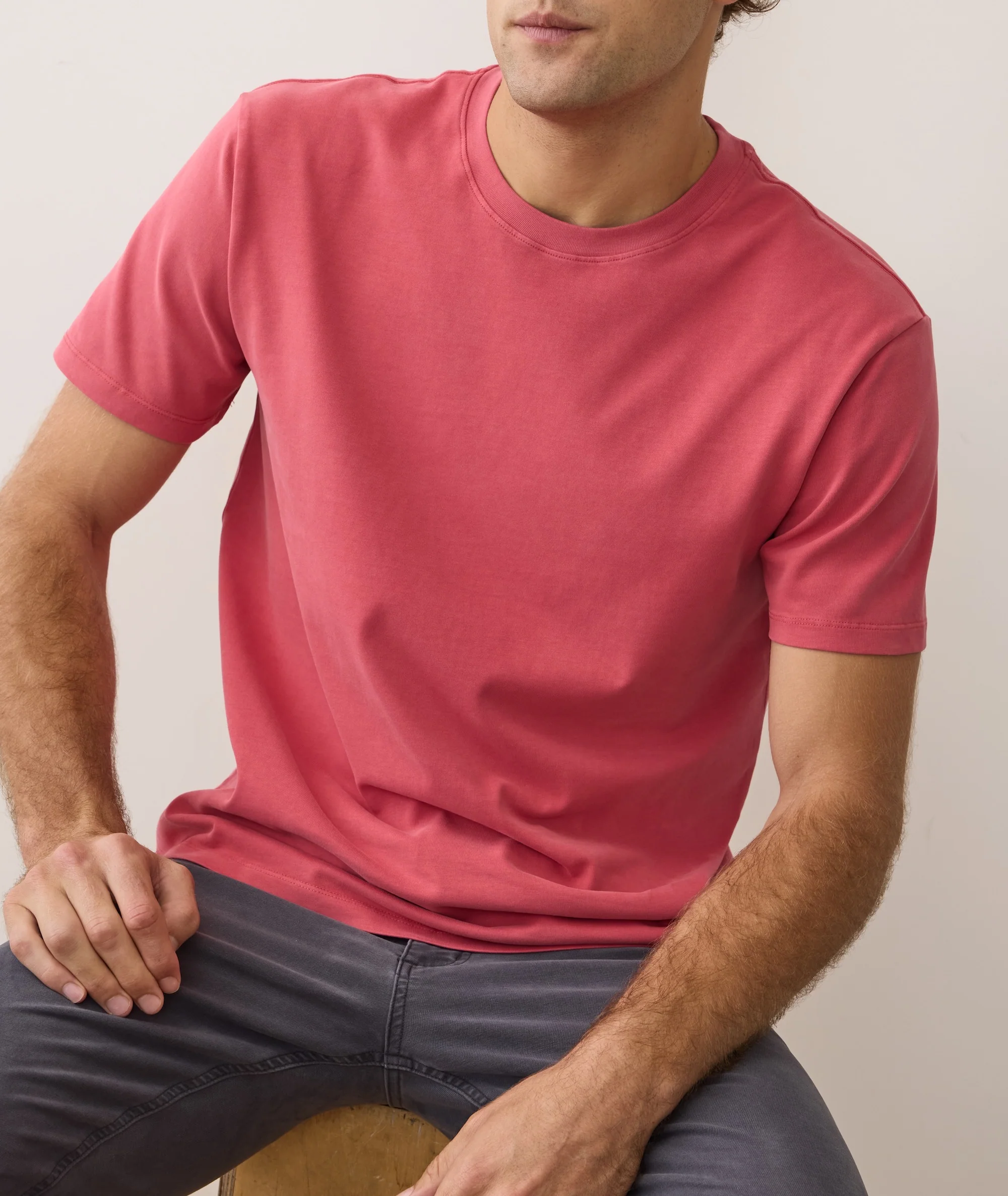 Men's Luxe 250 Tee in Baked Apple - Image 3