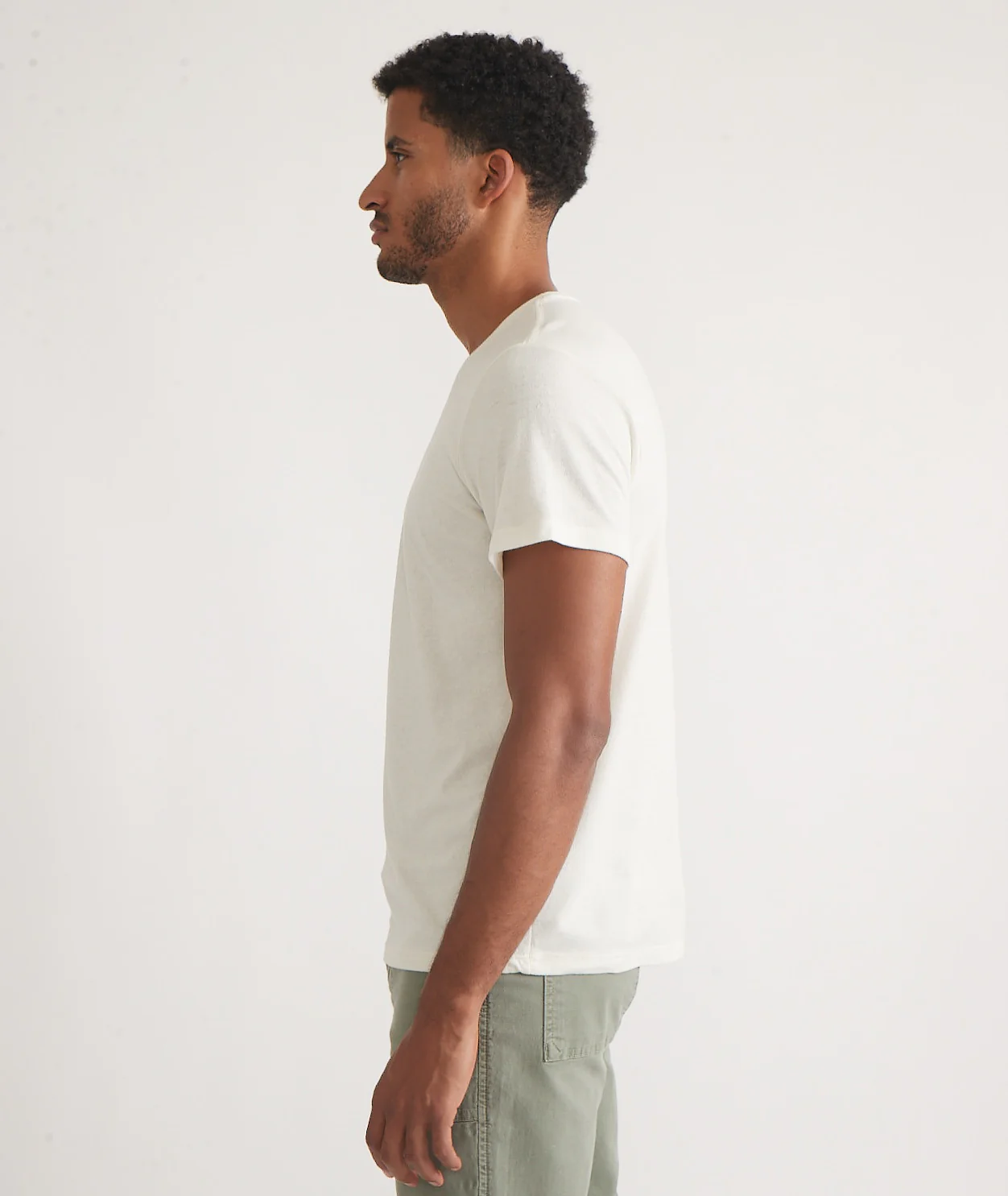 Men's Re-Spun Signature Crew in Natural - Image 5