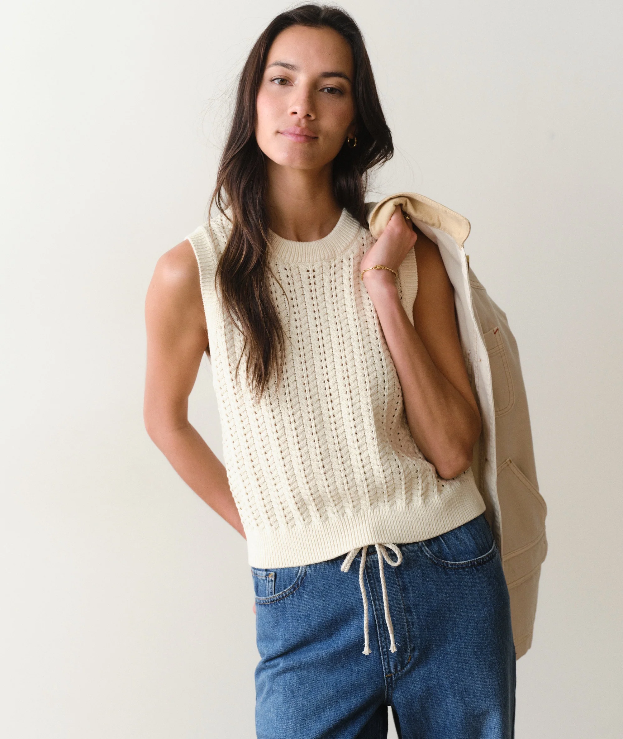Mina Pointelle Sweater Tank - Image 2
