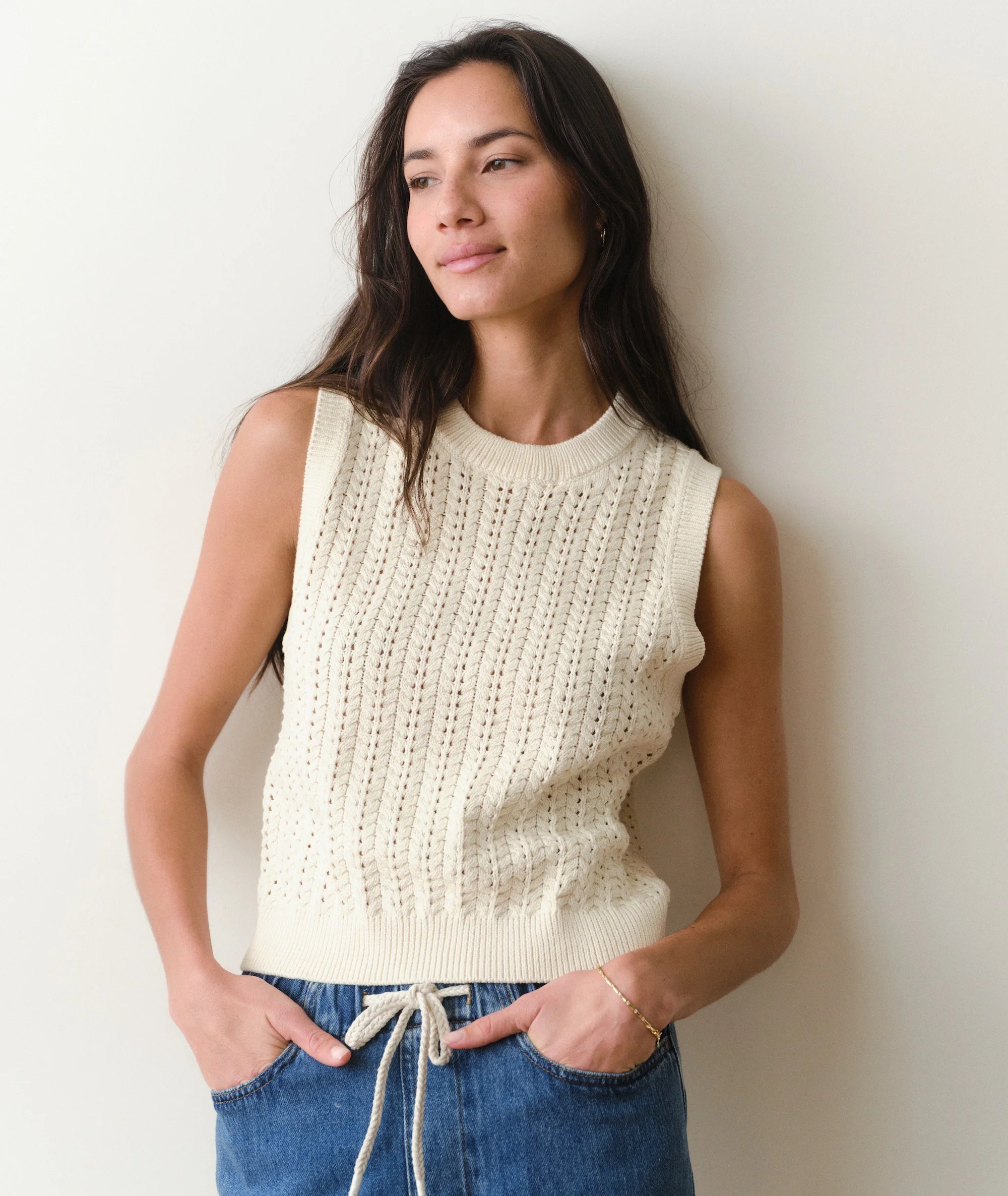 Mina Pointelle Sweater Tank - Image 5