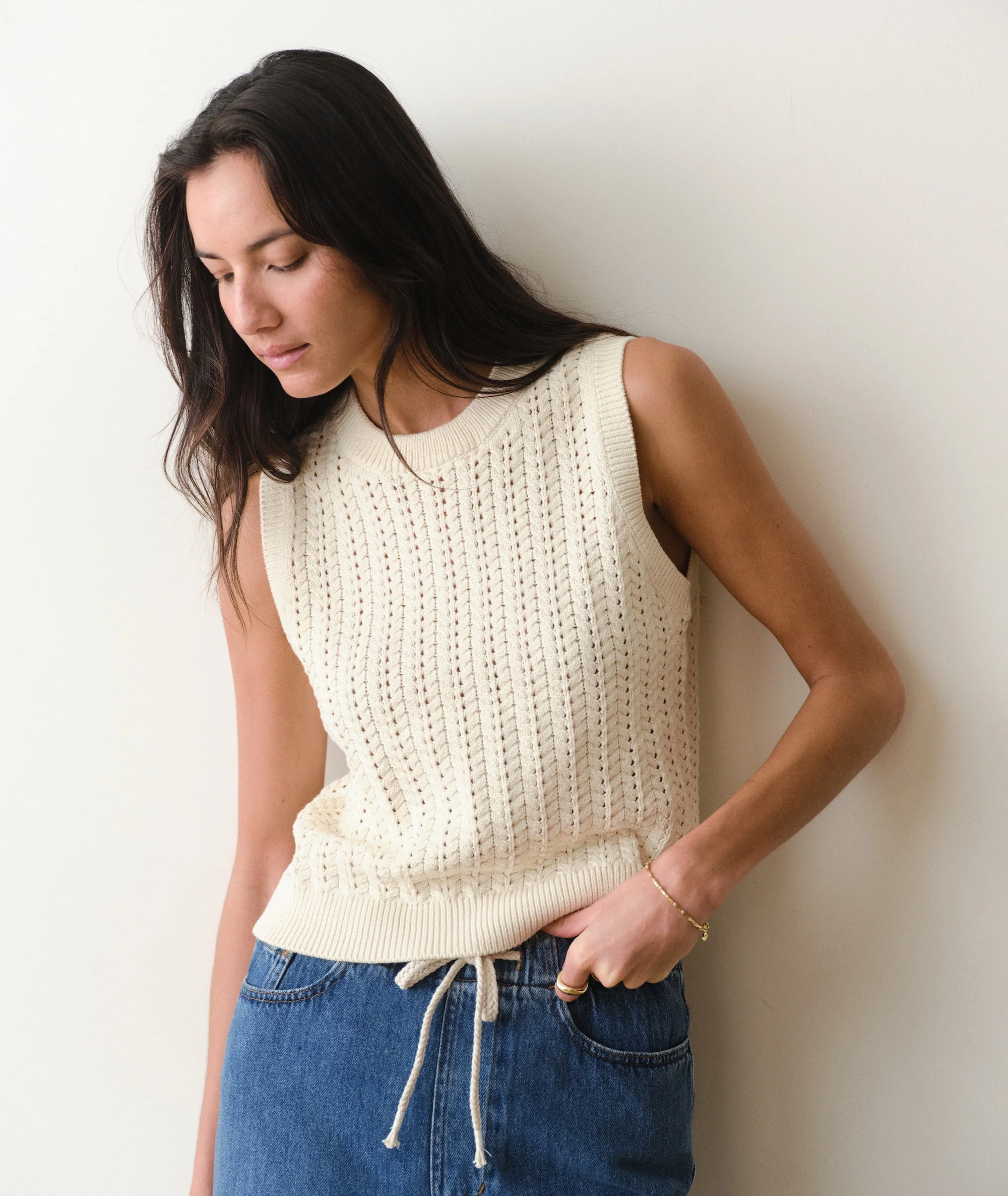 Mina Pointelle Sweater Tank - Image 8