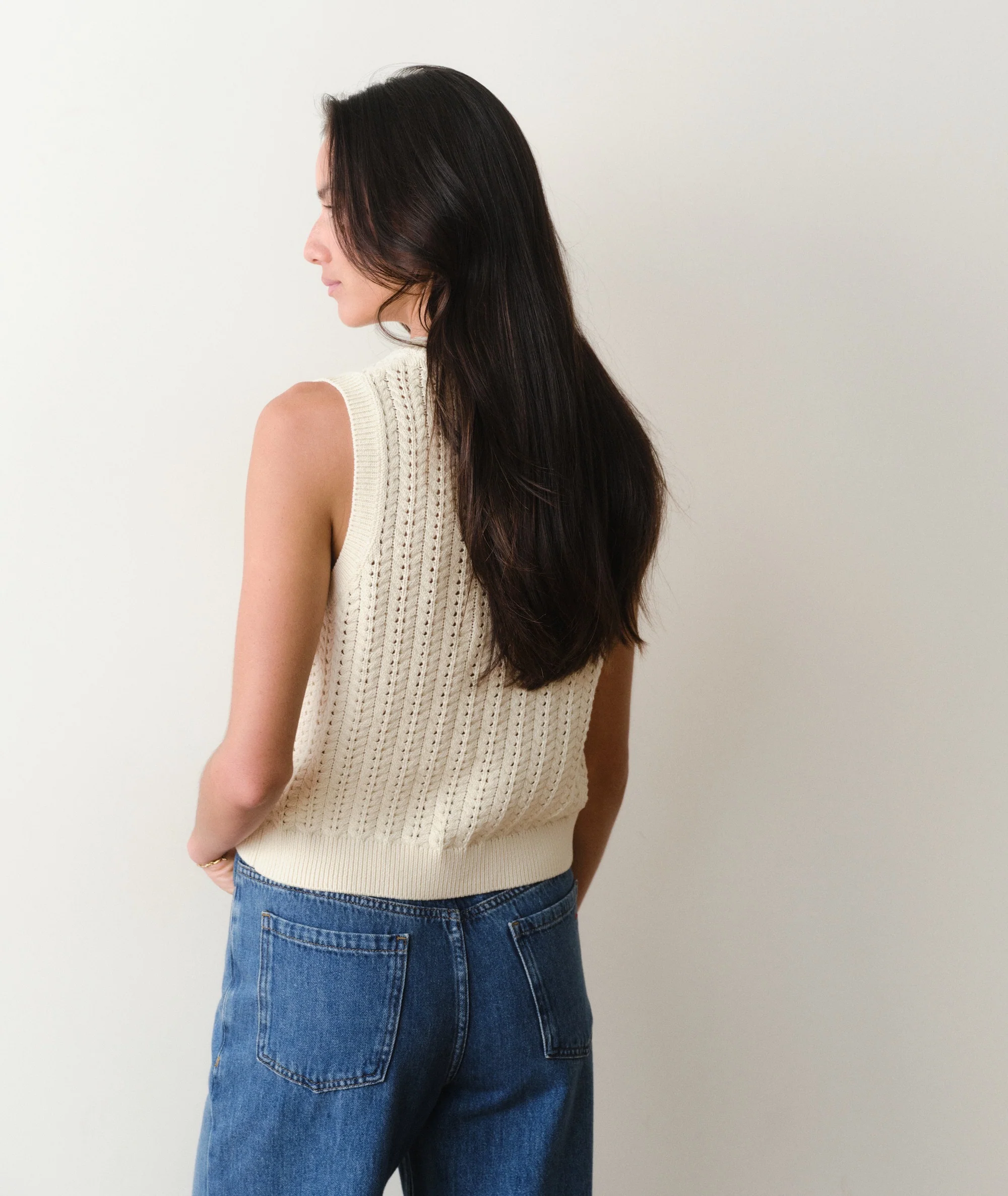 Mina Pointelle Sweater Tank - Image 9