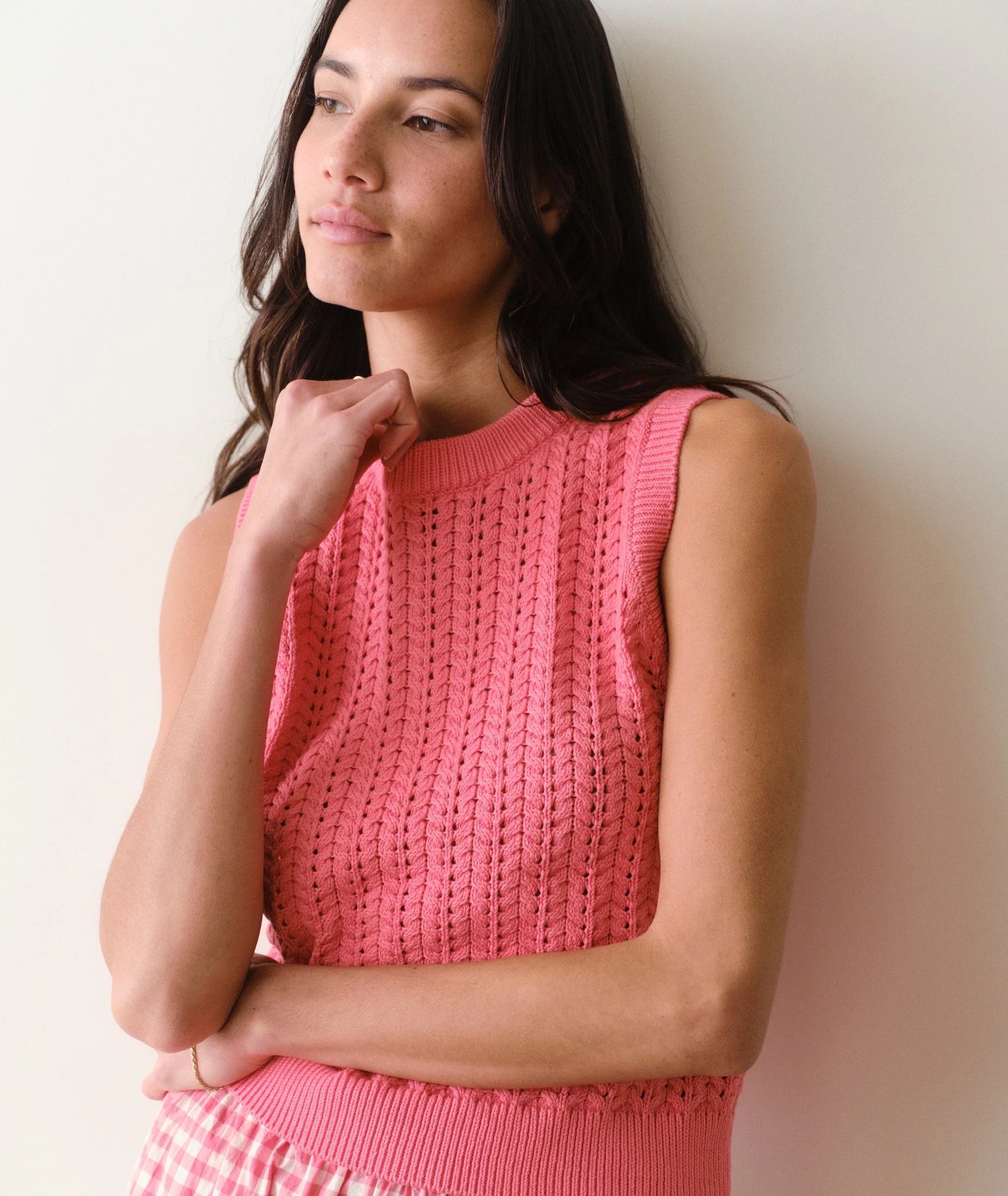 Mina Pointelle Sweater Tank - Image 2