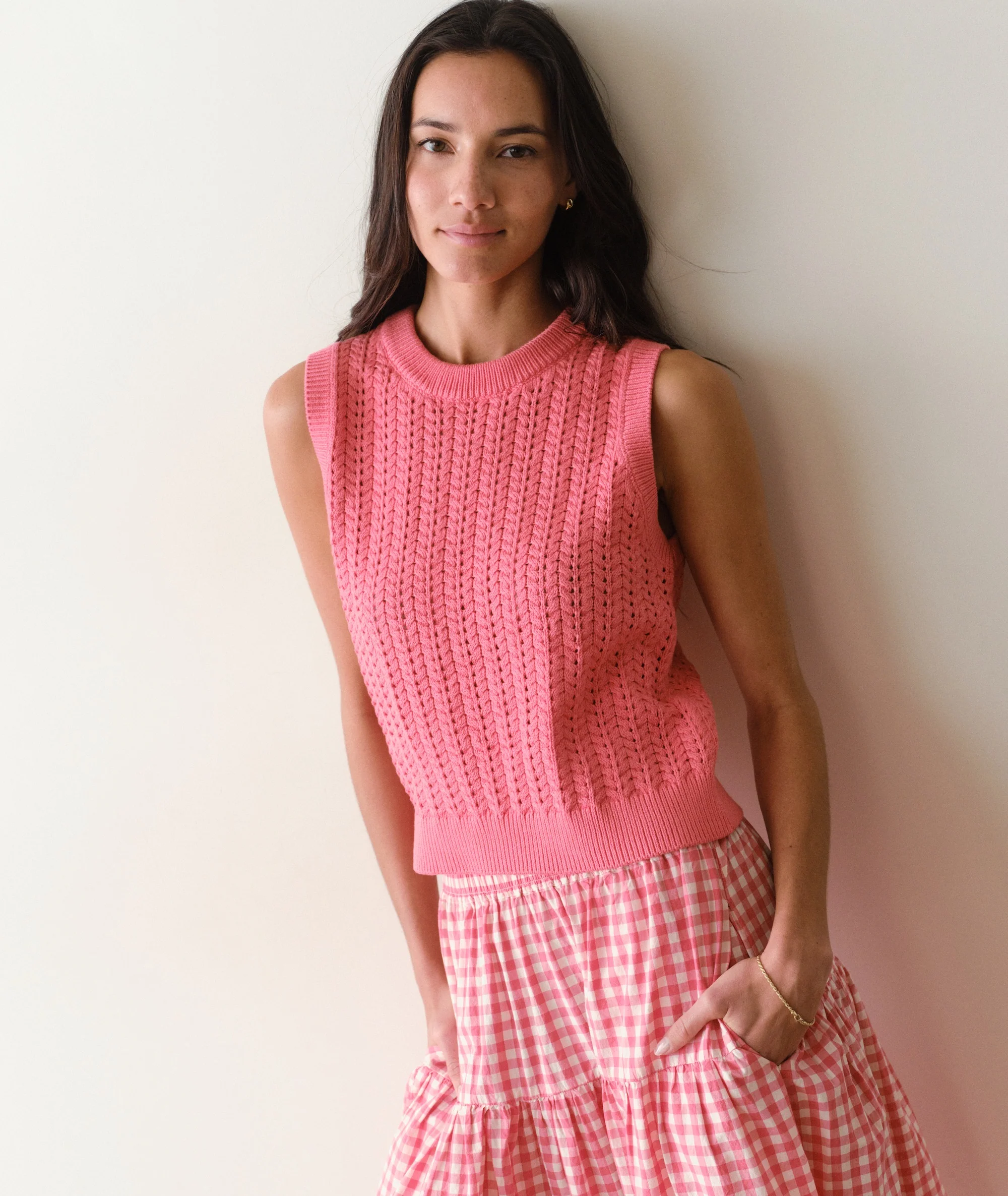 Mina Pointelle Sweater Tank - Image 5